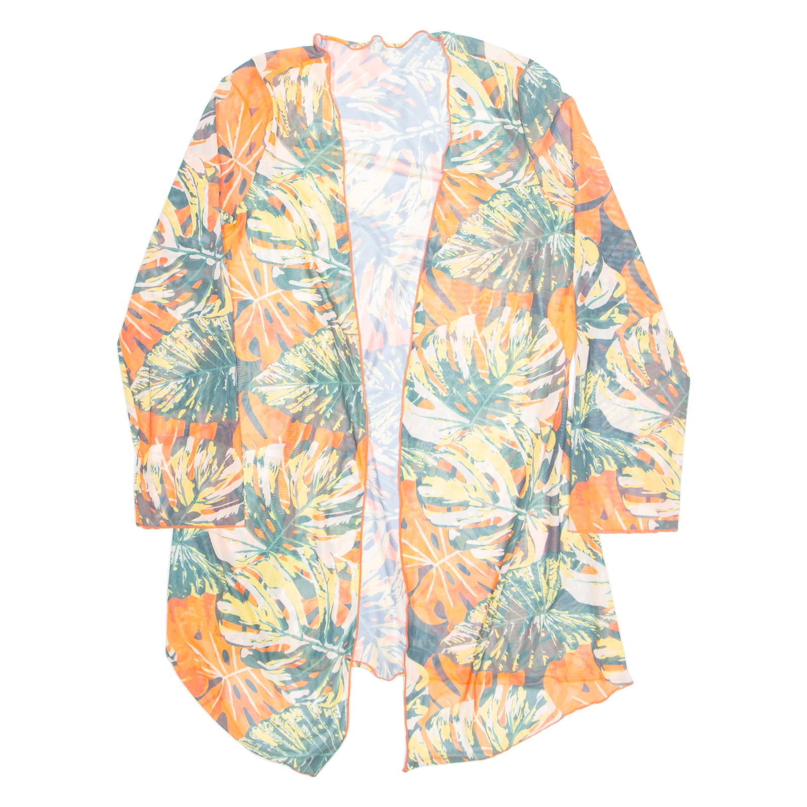 Buy Sheer Womens Kimono Top Orange Long Sleeve Floral M Refurbished - $16.89 Sheer Womens Kimono Top Orange Long Sleeve Floral M Refurbished - N/A refurbished available on Cerqular