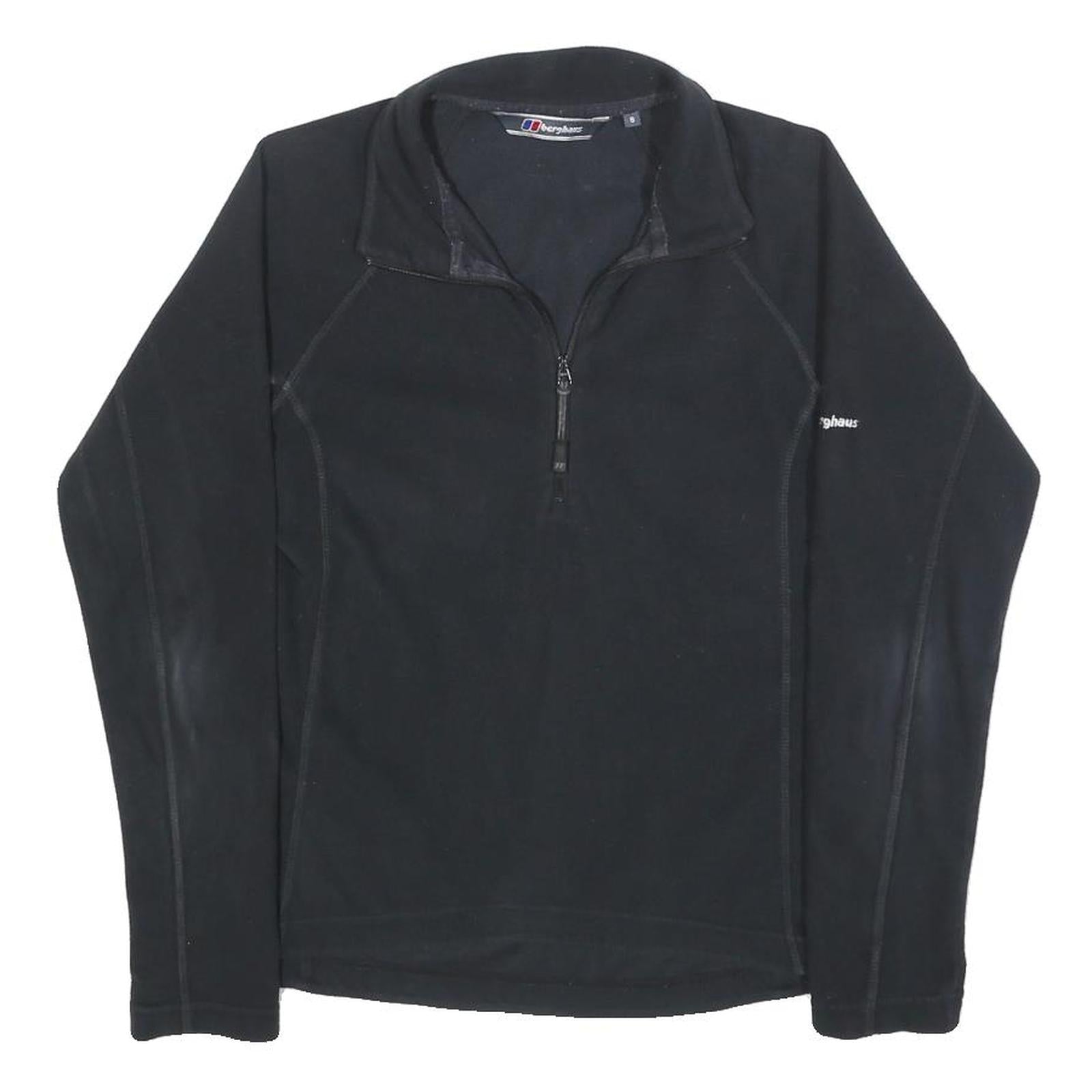 BERGHAUS Womens Black Plain Polyester Pullover Crew Neck Jumper S Outdoor Refurbished - N/A refurbished available on Cerqular