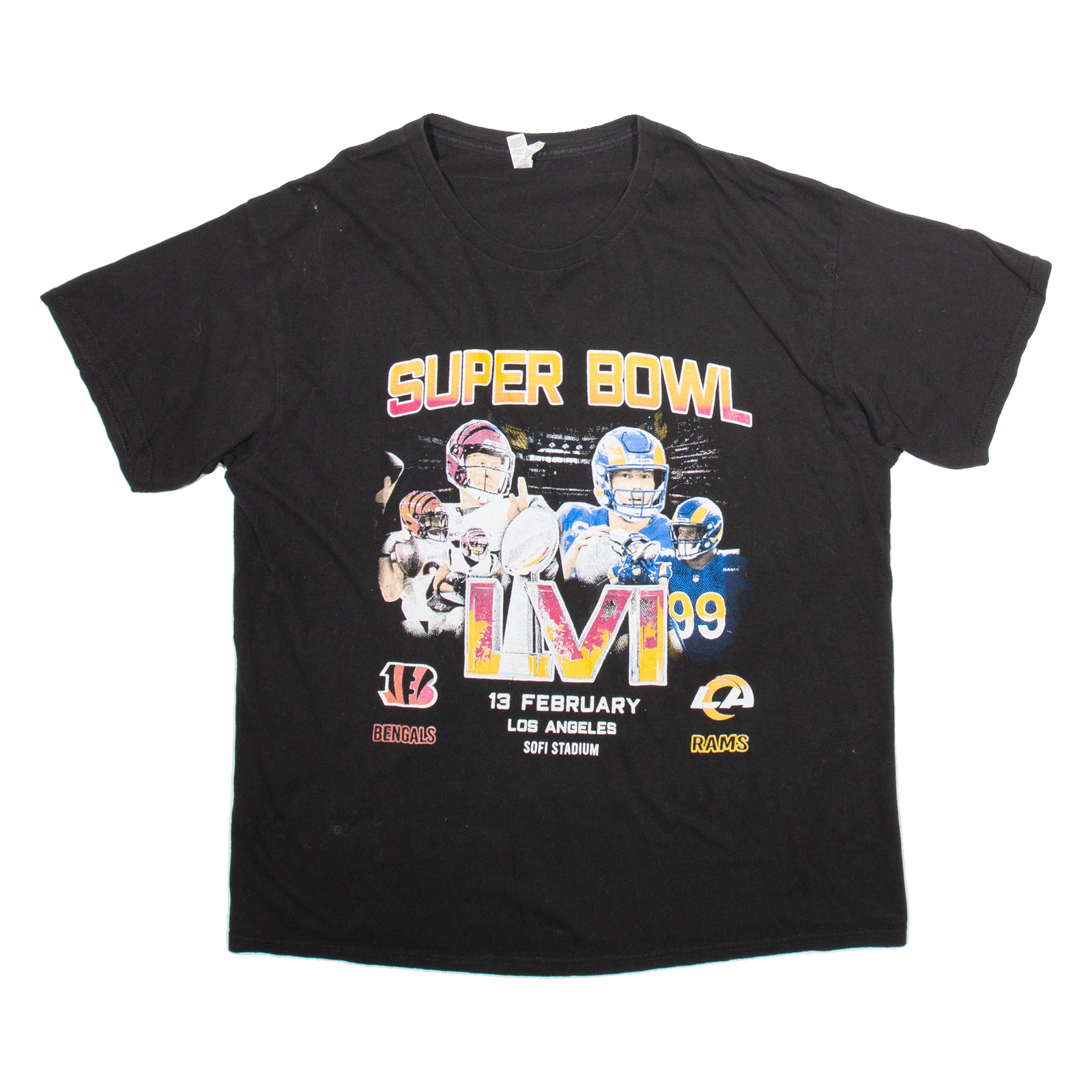 ALSTYLE Super Bowl Mens T-Shirt Black USA XL Refurbished - N/A refurbished available on Cerqular