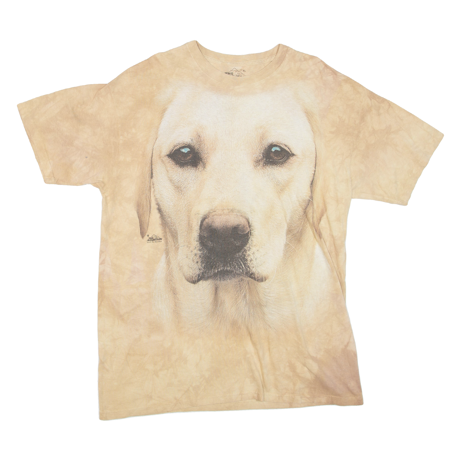 THE MOUNTAIN Dog Mens T-Shirt Beige XL Refurbished - N/A refurbished available on Cerqular