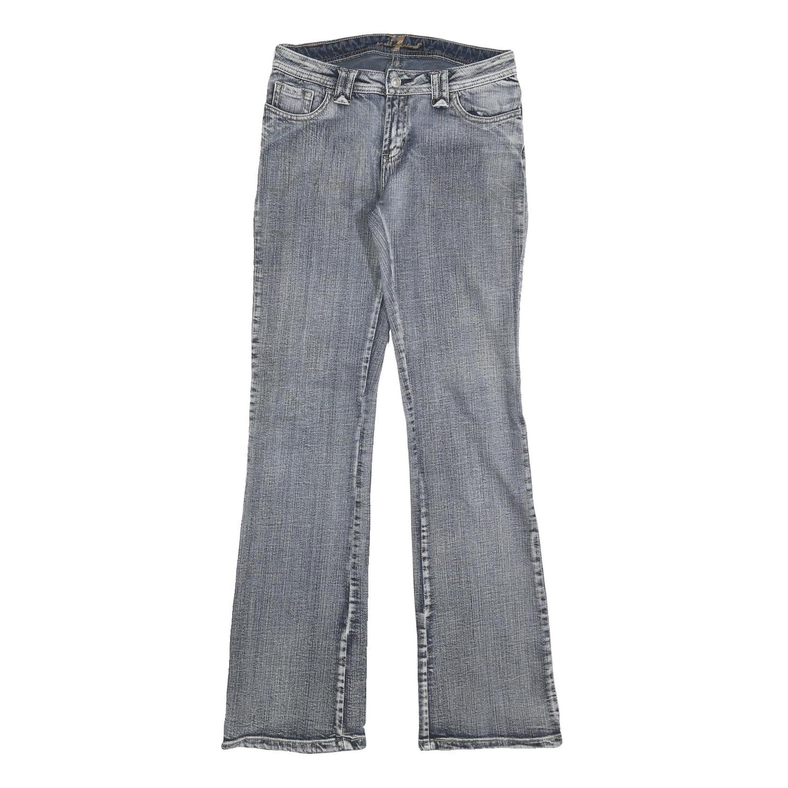 7 FOR ALL MANKIND Womens Jeans Blue Slim Straight Denim Light W27 L32 Cotton Refurbished - N/A refurbished available on Cerqular