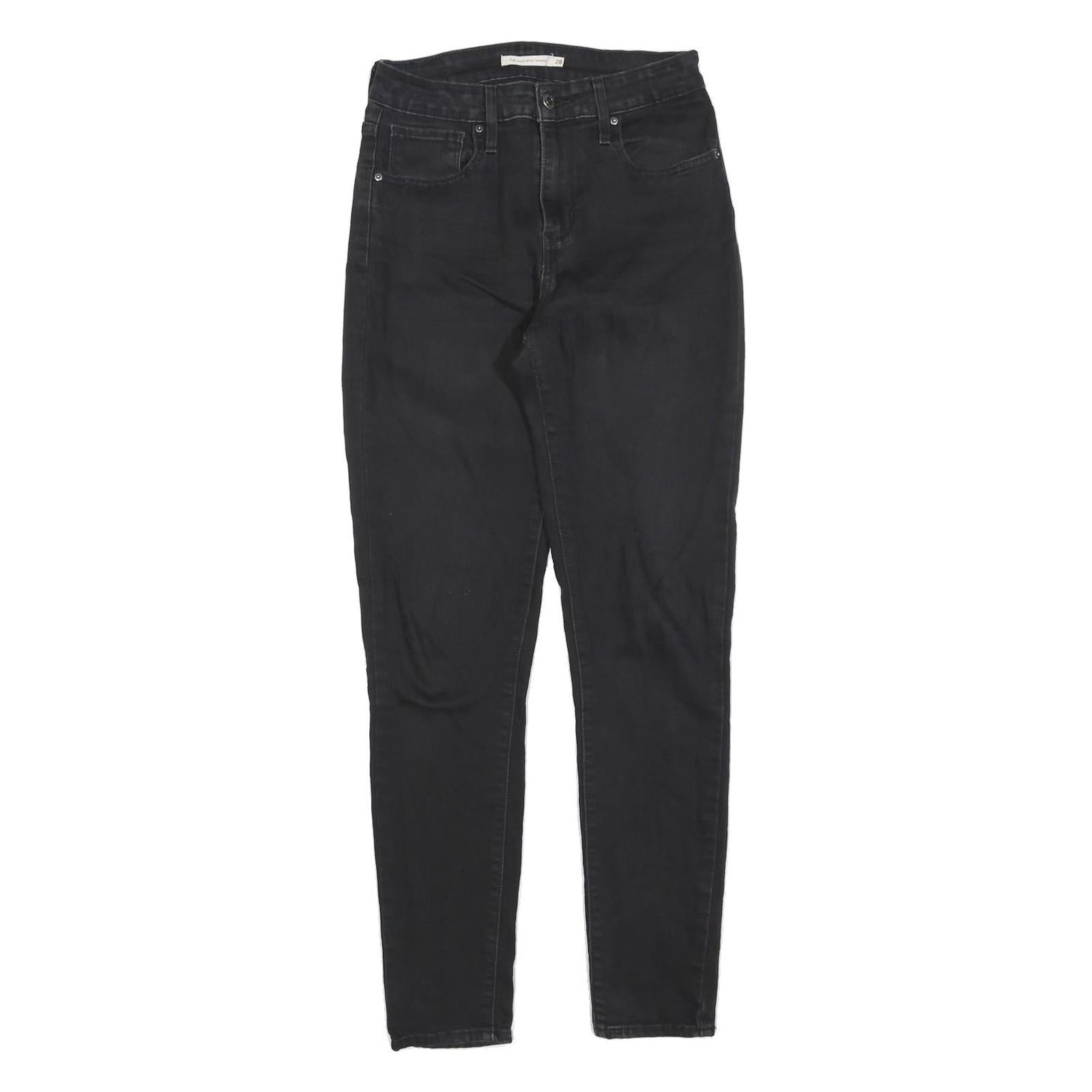LEVI'S 721 Womens Jeans Black Slim Skinny Denim W28 L30 Zip Cotton Blend Refurbished - N/A refurbished available on Cerqular