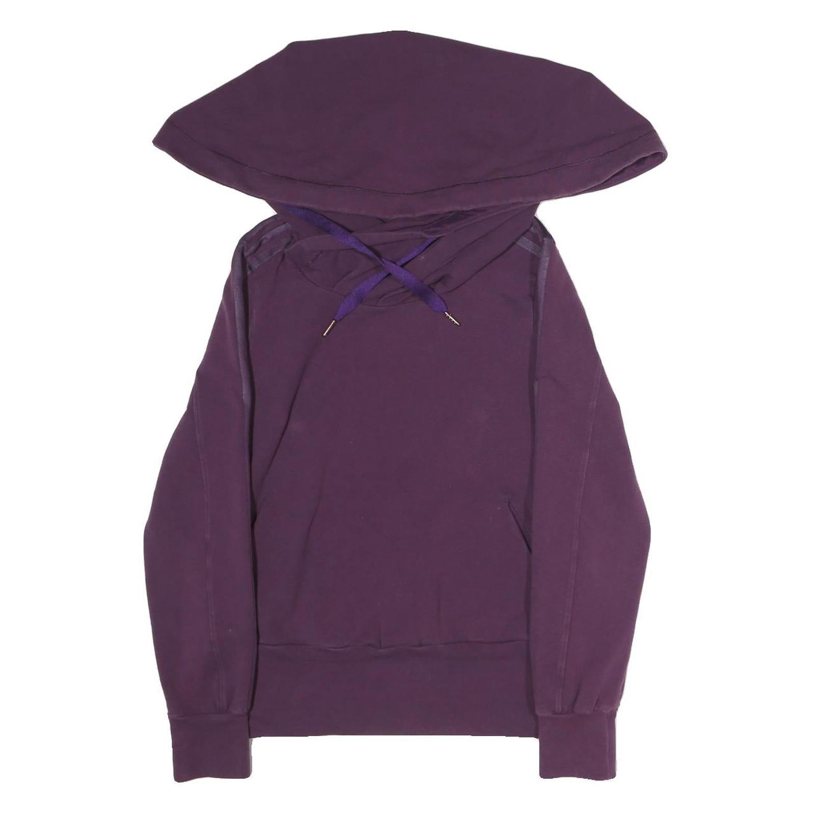 ADIDAS Womens Purple Hoodie S Cotton Blend Casual Sporty Sweatshirt Refurbished - N/A refurbished available on Cerqular