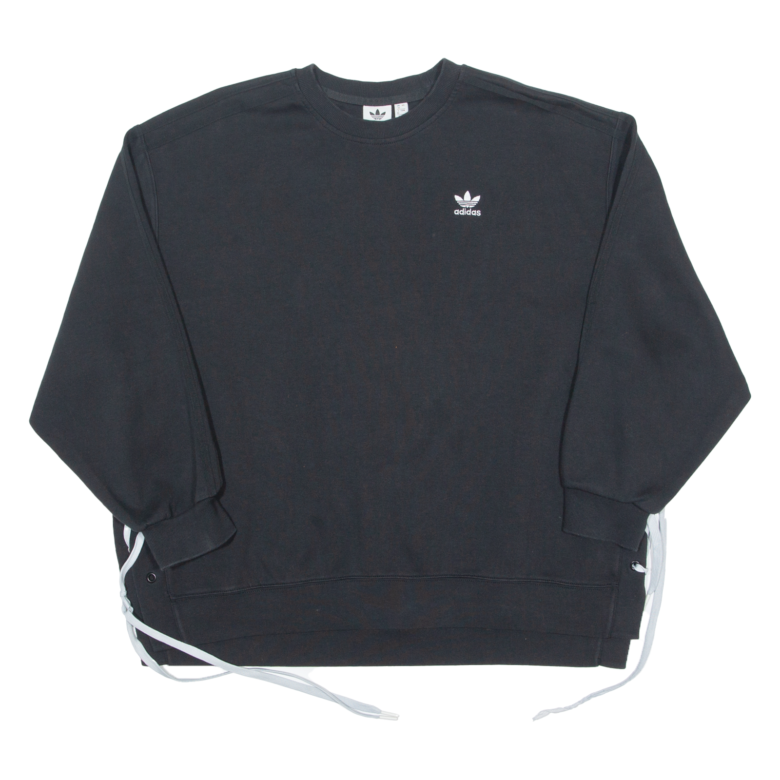 ADIDAS ORIGINALS Womens Sweatshirt Black Crew Neck UK 12 Refurbished - N/A refurbished available on Cerqular