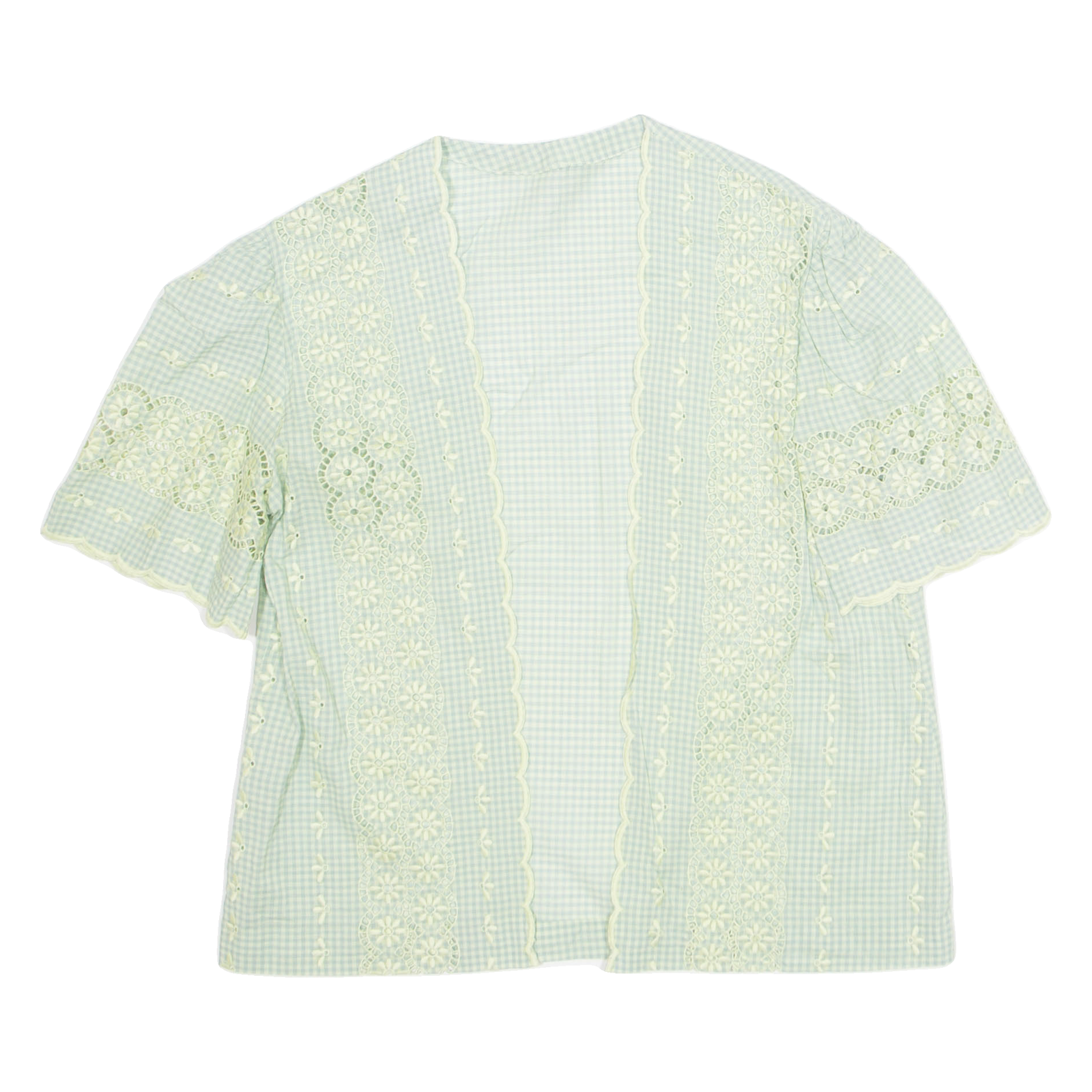 Womens Printed Blouse Green Floral M Refurbished - N/A refurbished available on Cerqular