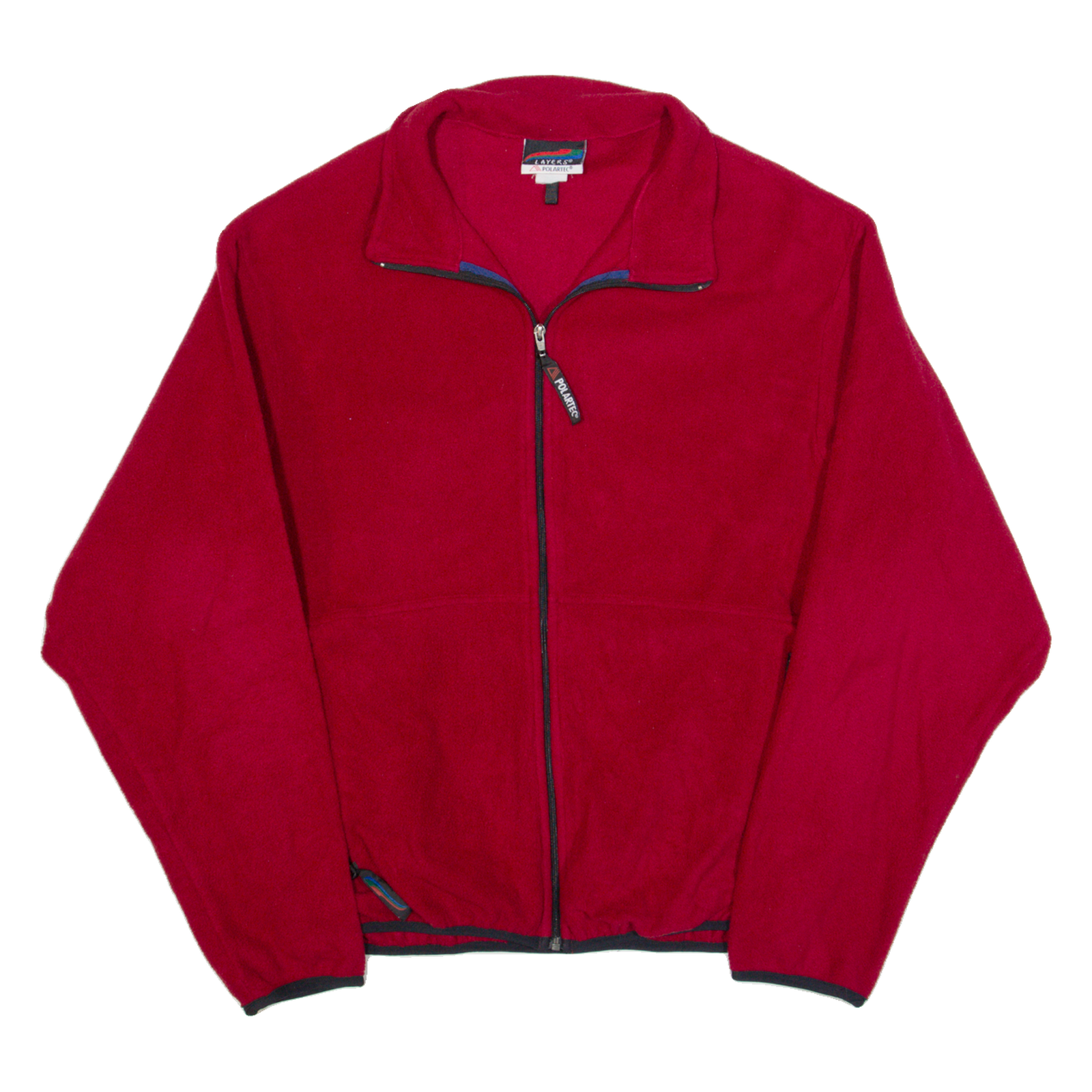 LAYERS Polartec Mens Fleece Jacket Red 90s M Refurbished - N/A refurbished available on Cerqular