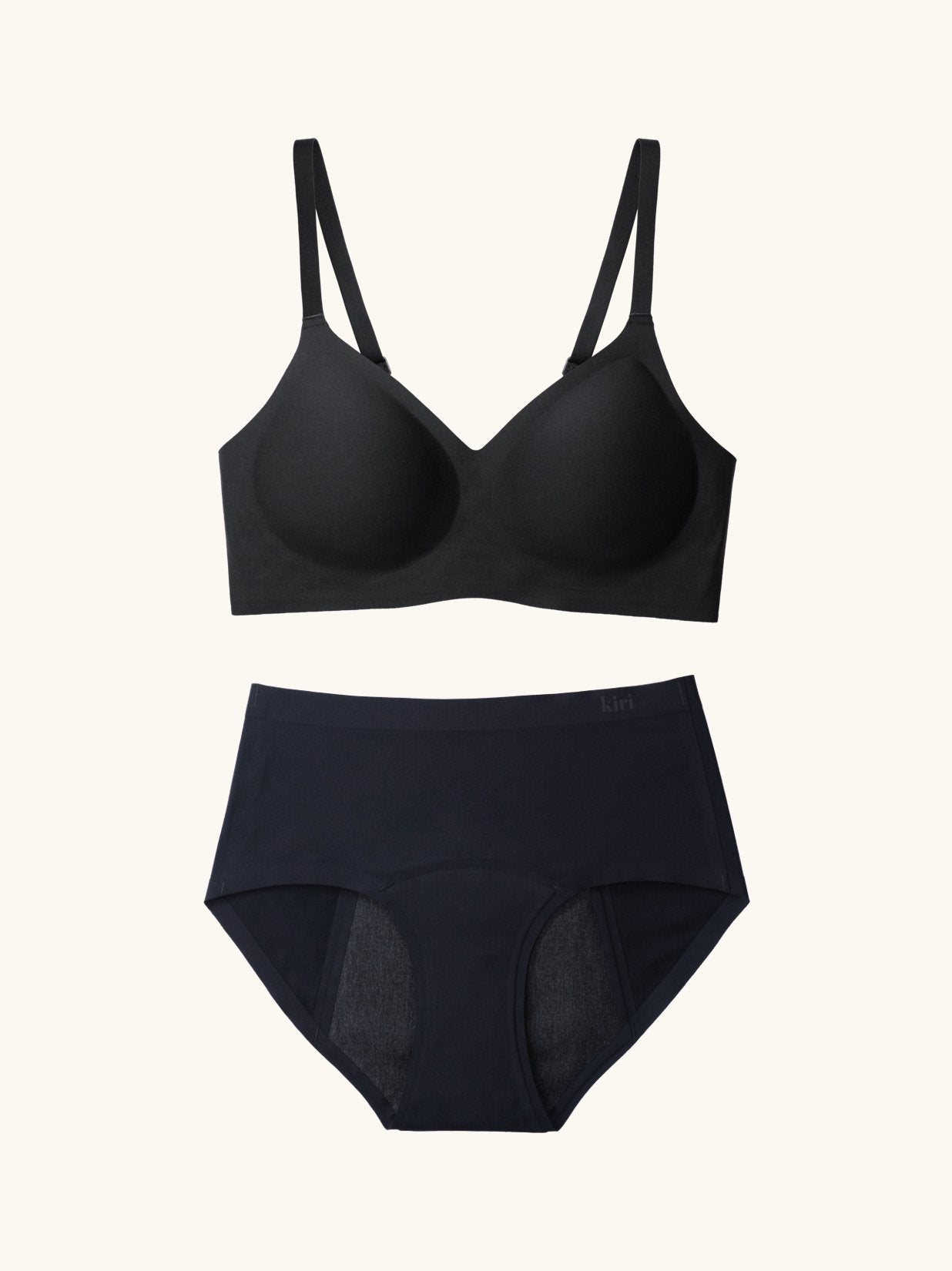 Selene Black Bra & Panty Bundle Set | Bundle Type: 1 Bra and 1 Celeste Blue Daywear Panty | Bra Size: S - 75C 80B 85A (Asian) - 32C 34B 36A (US/CA) | Panties Size: S - 63-67cm (Waist) 85-89cm (Hips) Refurbished - Kiri refurbished available on Cerqular