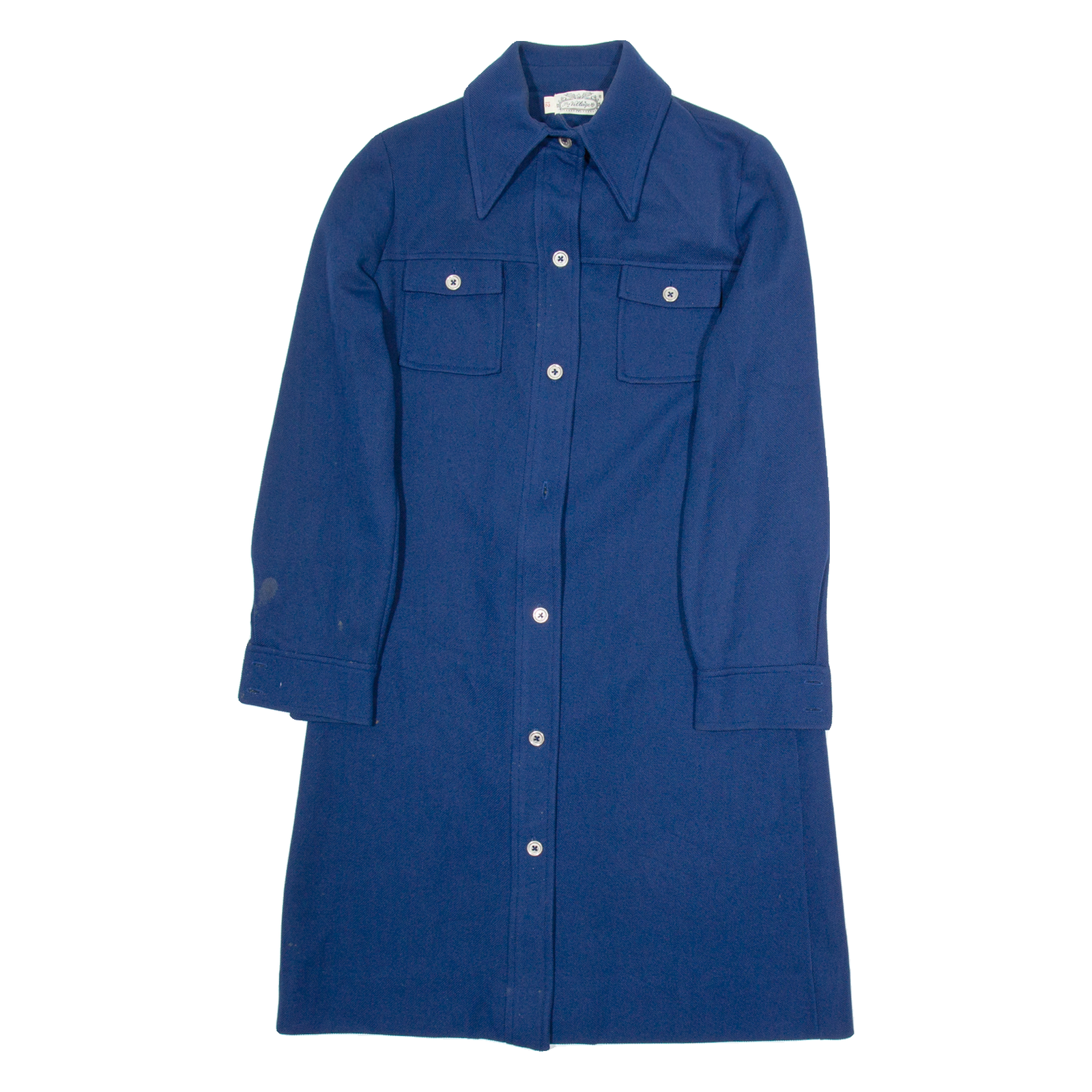 THE VILLAGER Womens Jacket Dress Blue Long Sleeve Knee Length UK 12 Refurbished - N/A refurbished available on Cerqular