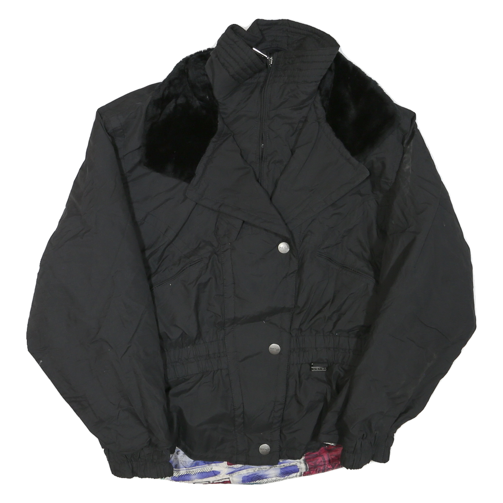 HEAD SKIWEAR Womens Black Ski Jacket S Polyester Blend Woven Plain Relaxed Fit Refurbished - N/A refurbished available on Cerqular