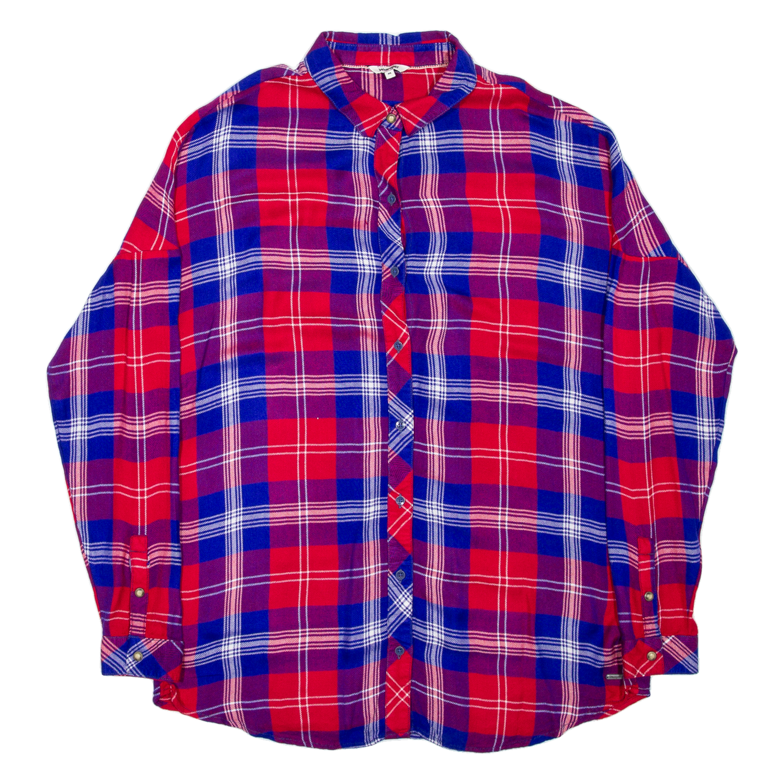 WRANGLER Womens Flannel Shirt Red Check Long Sleeve M Refurbished - N/A refurbished available on Cerqular