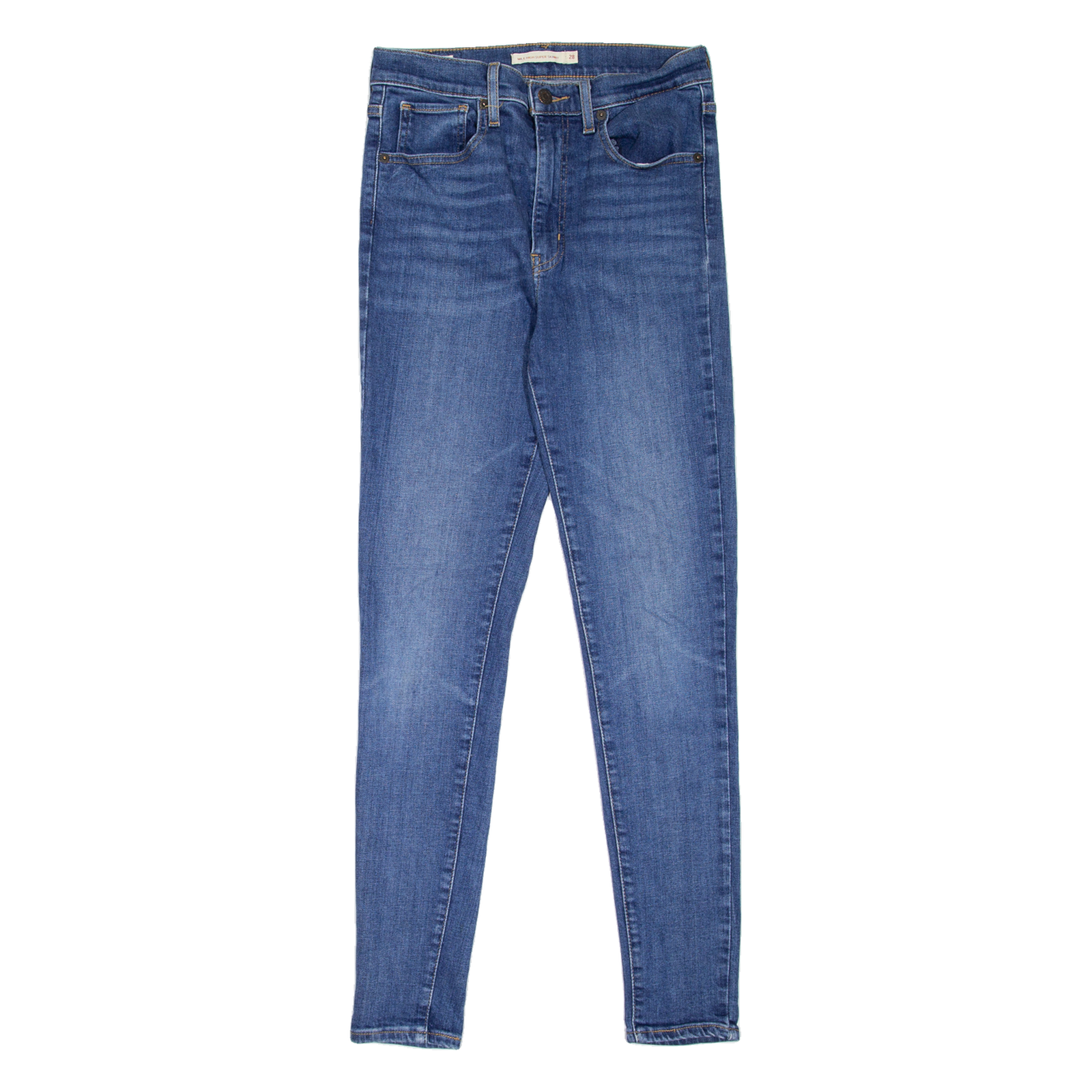 LEVI'S Mile High BIG E Womens Jeans Blue Slim Skinny Stone Wash W28 L30 Refurbished - N/A refurbished available on Cerqular