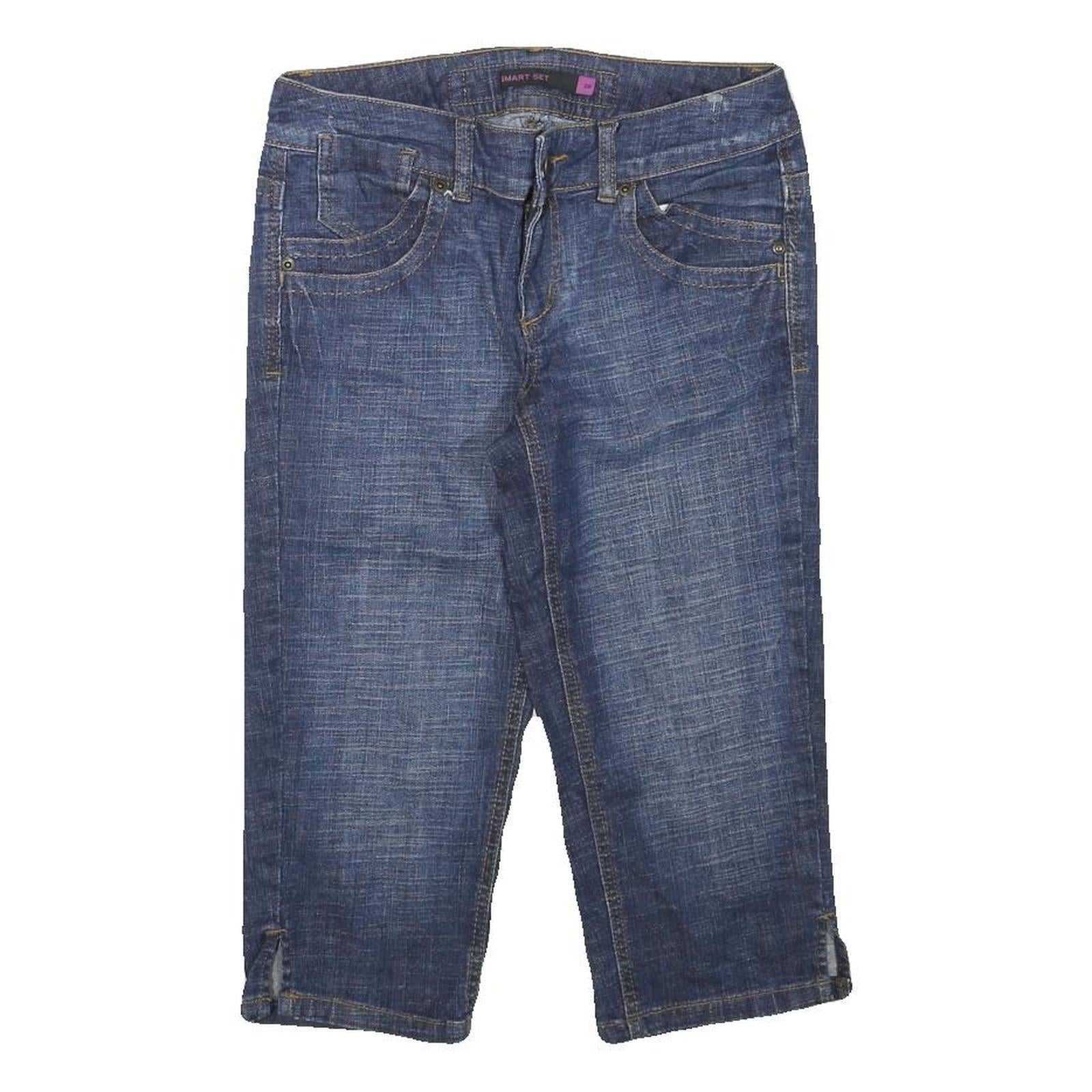 SMART SET Womens Blue Denim Casual Shorts M W28 Comfortable Cotton Blend Refurbished - N/A refurbished available on Cerqular