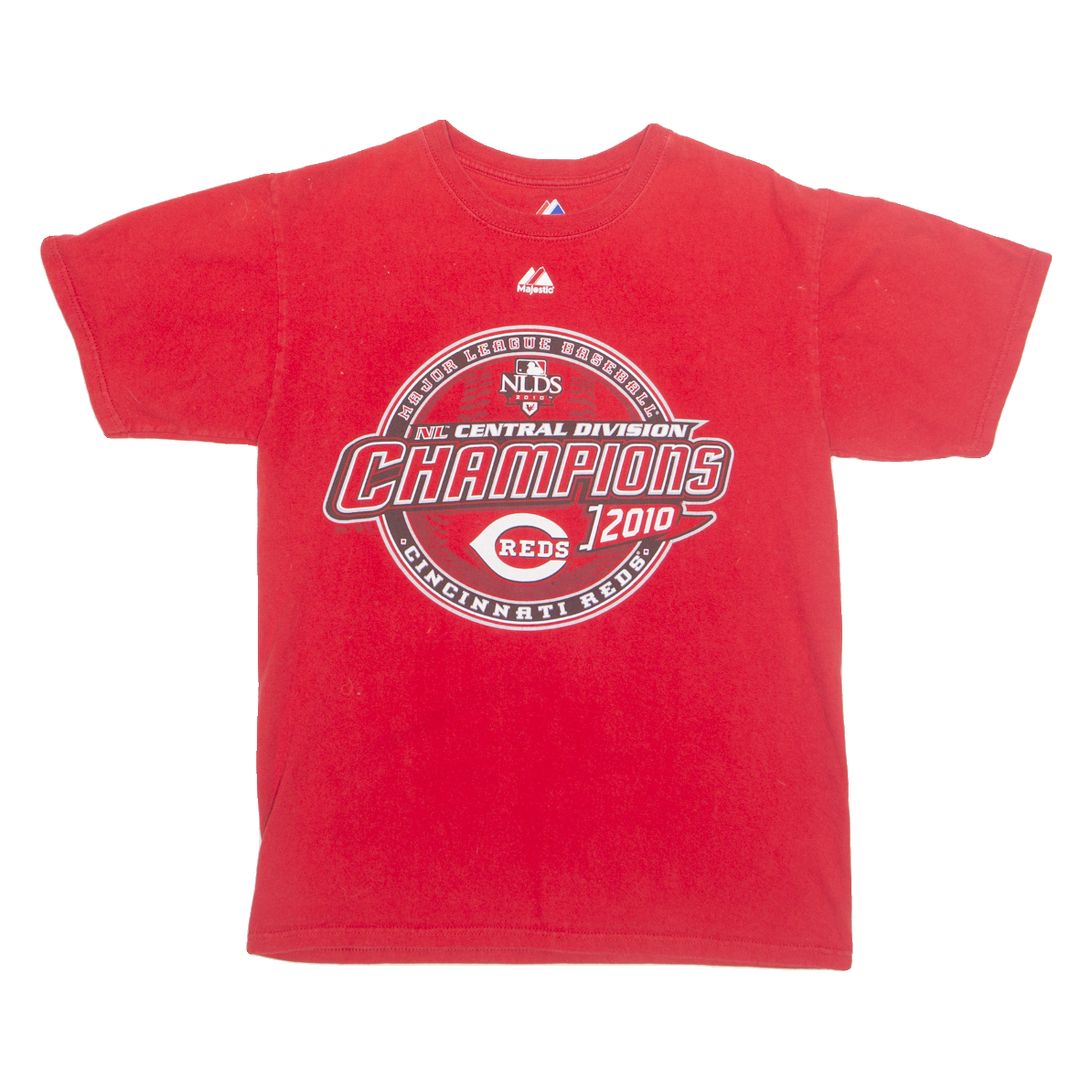 MAJESTIC MLB Cincinnati Reds 2010 Mens T-Shirt Red USA M Refurbished - N/A refurbished available on Cerqular