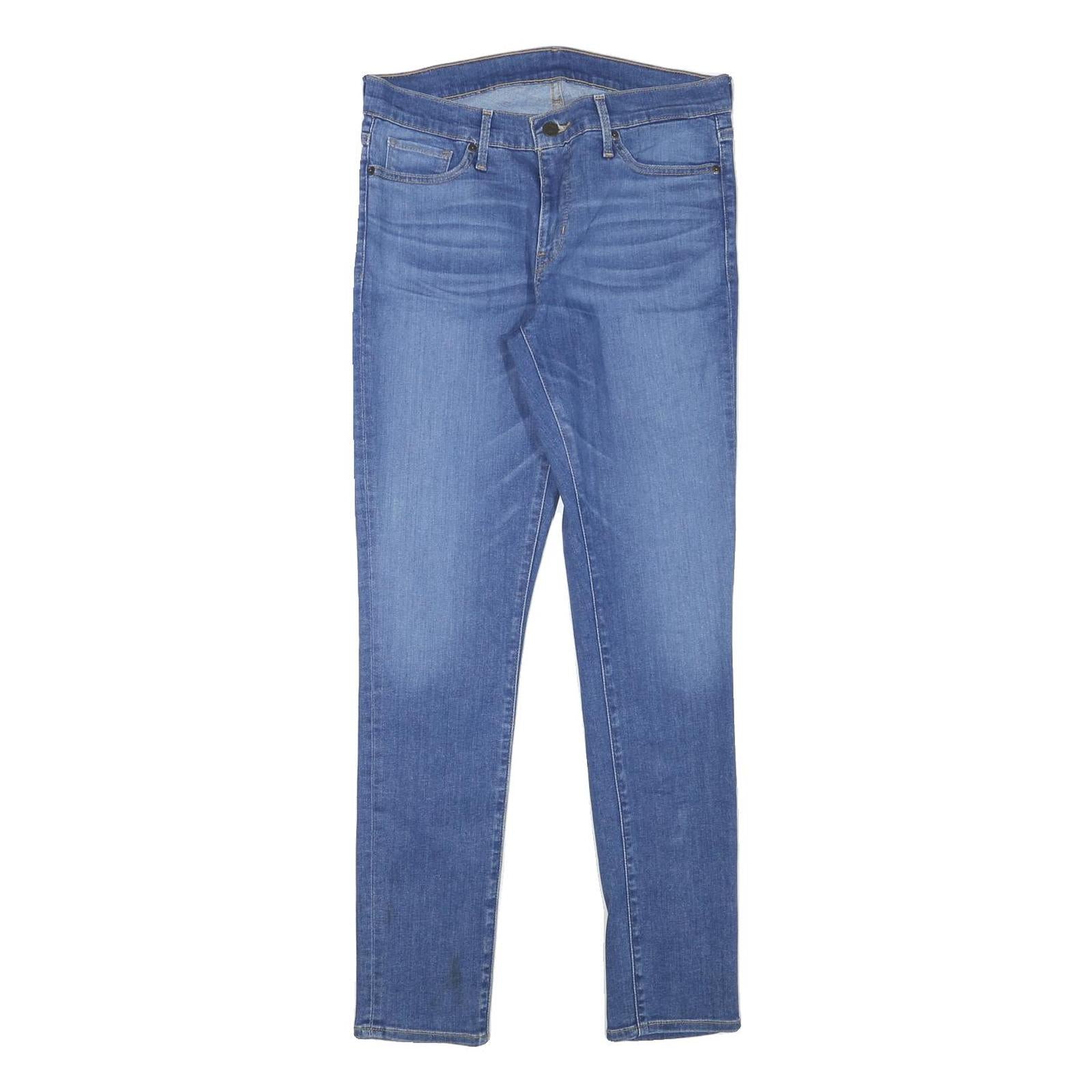 LEVI'S Womens Slim Blue Denim Jeans W30 L30 Cotton Blend Zip Pockets Refurbished - N/A refurbished available on Cerqular