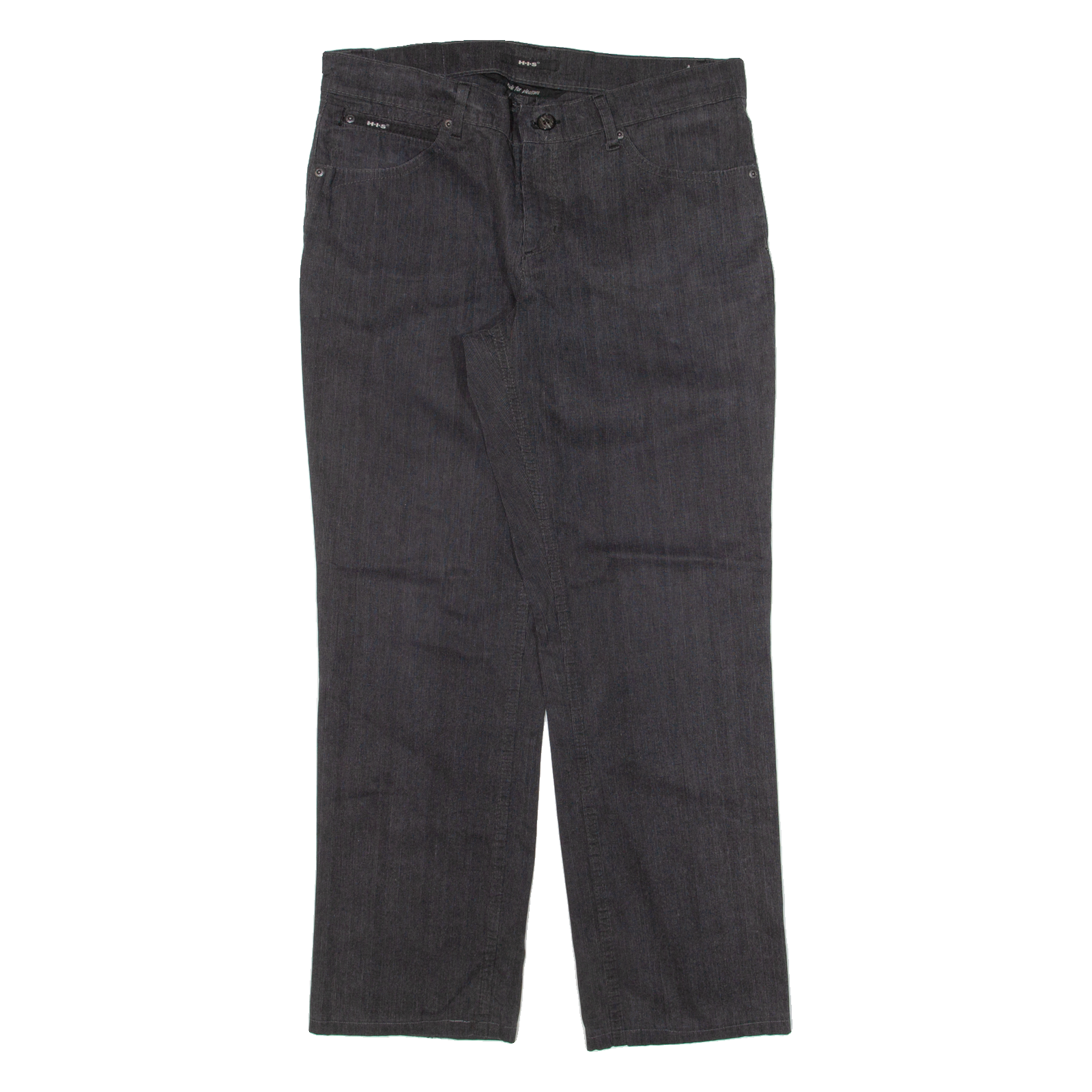 H.I.S Womens Trousers Black Regular Straight W34 L29 Refurbished - N/A refurbished available on Cerqular