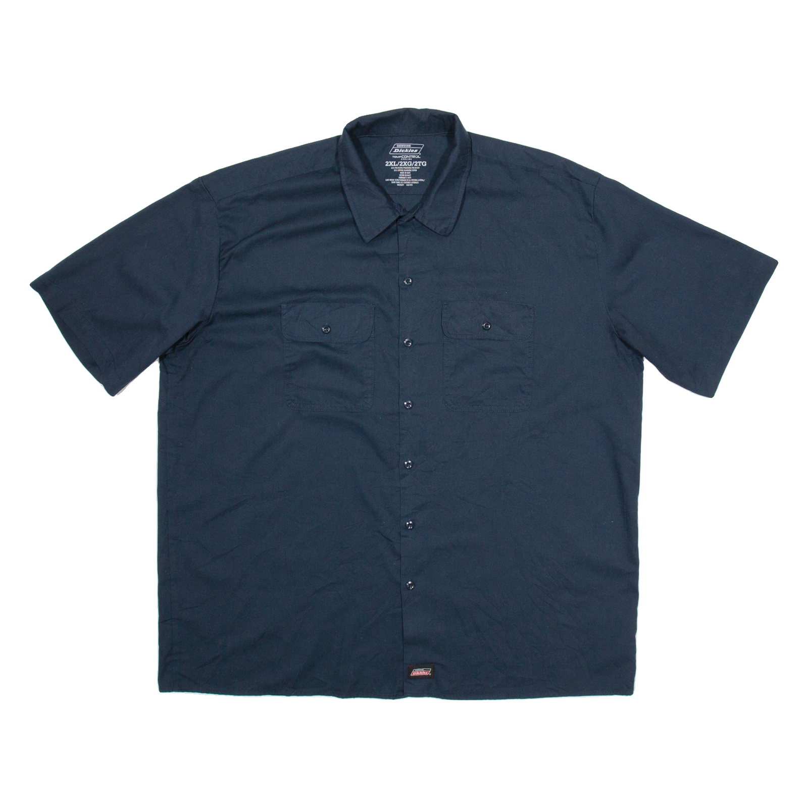 DICKIES Mens Worker Shirt Black 2XL Refurbished - N/A refurbished available on Cerqular