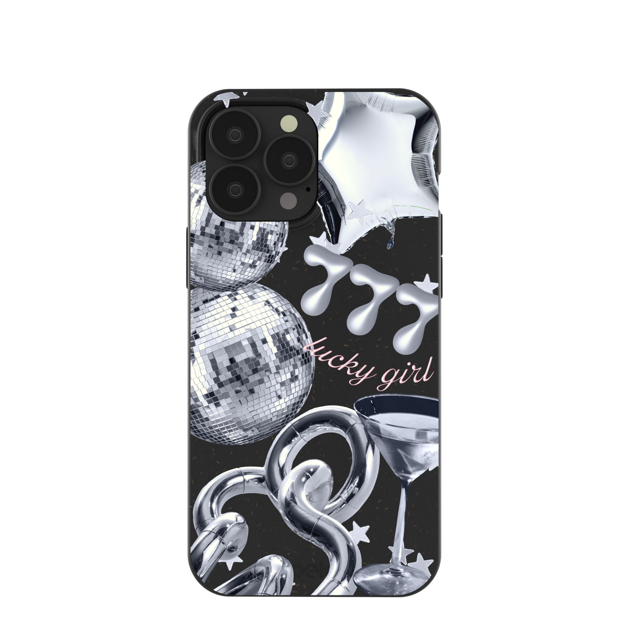 Black Cosmic Luck iPhone 13 Pro Max Case Refurbished - Pela Case refurbished available on Cerqular