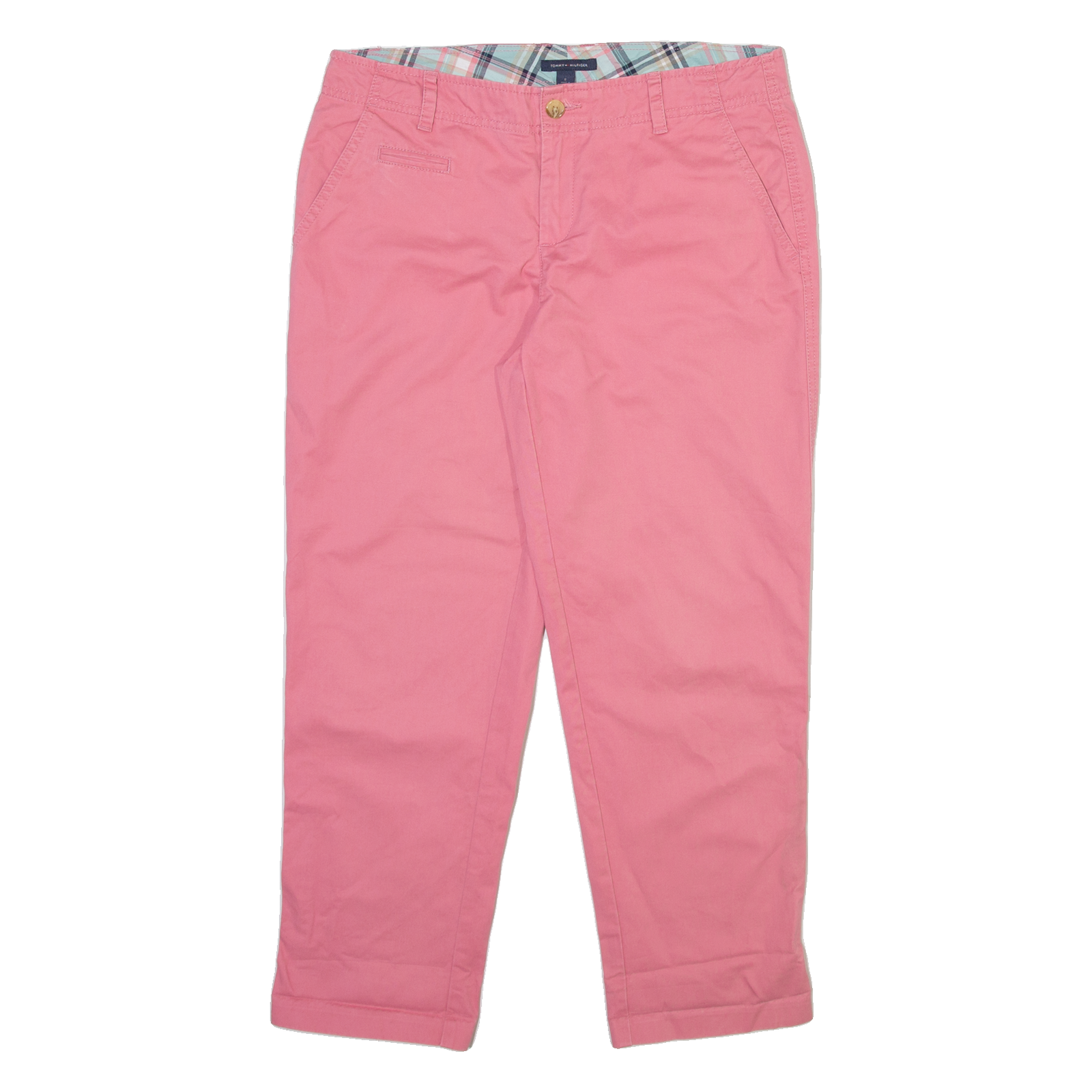 TOMMY HILFIGER Womens Trousers Pink Regular Tapered W32 L26 Refurbished - N/A refurbished available on Cerqular