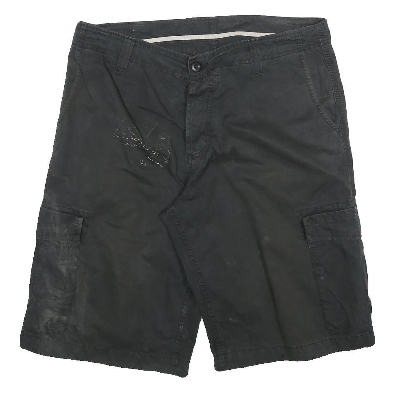 CARHARTT Mens Black Cargo Shorts 2XL W36 Cotton Blend Utility Workwear Refurbished - N/A refurbished available on Cerqular