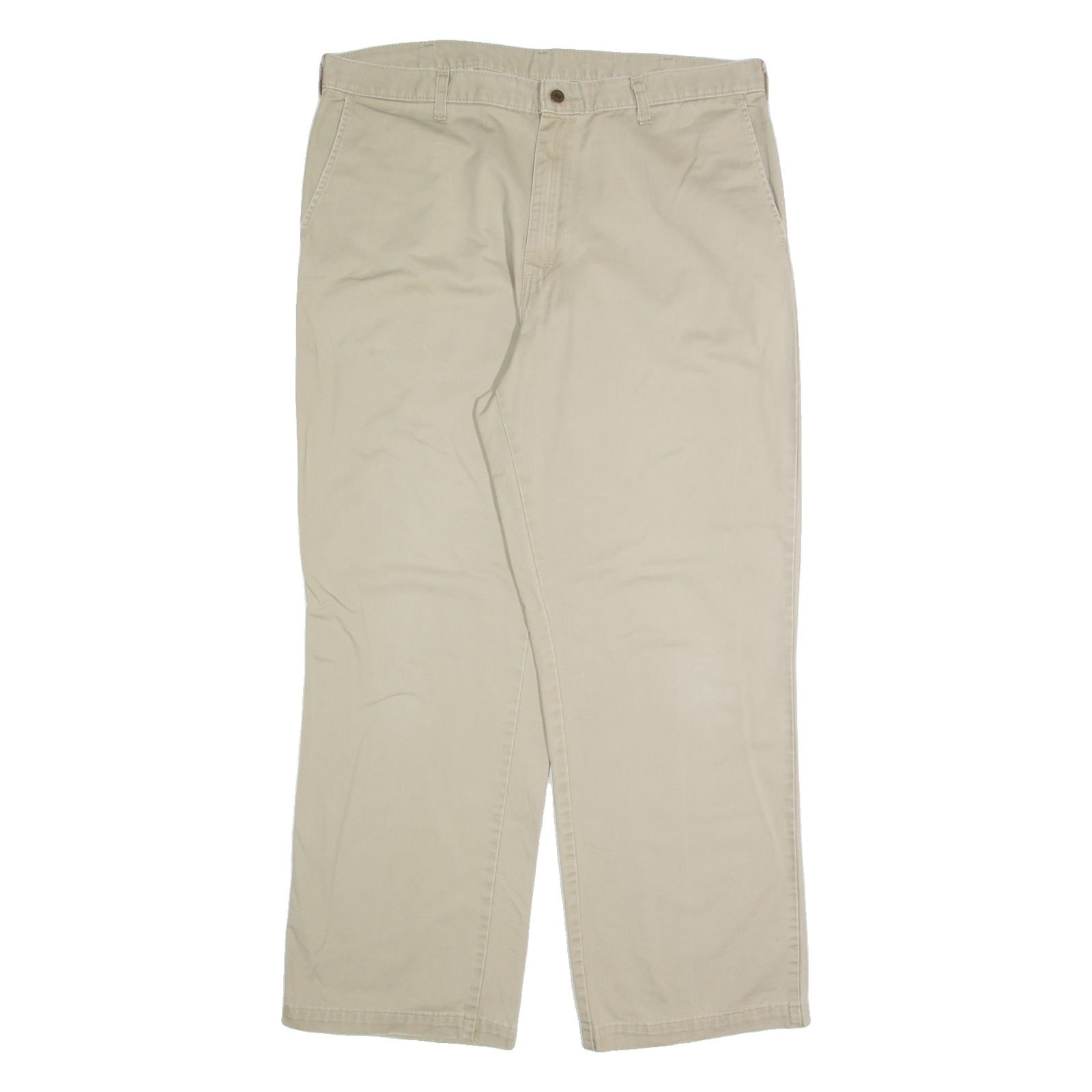 DICKIES Chino Mens Trousers Cream Regular Straight W38 L30 Refurbished - N/A refurbished available on Cerqular
