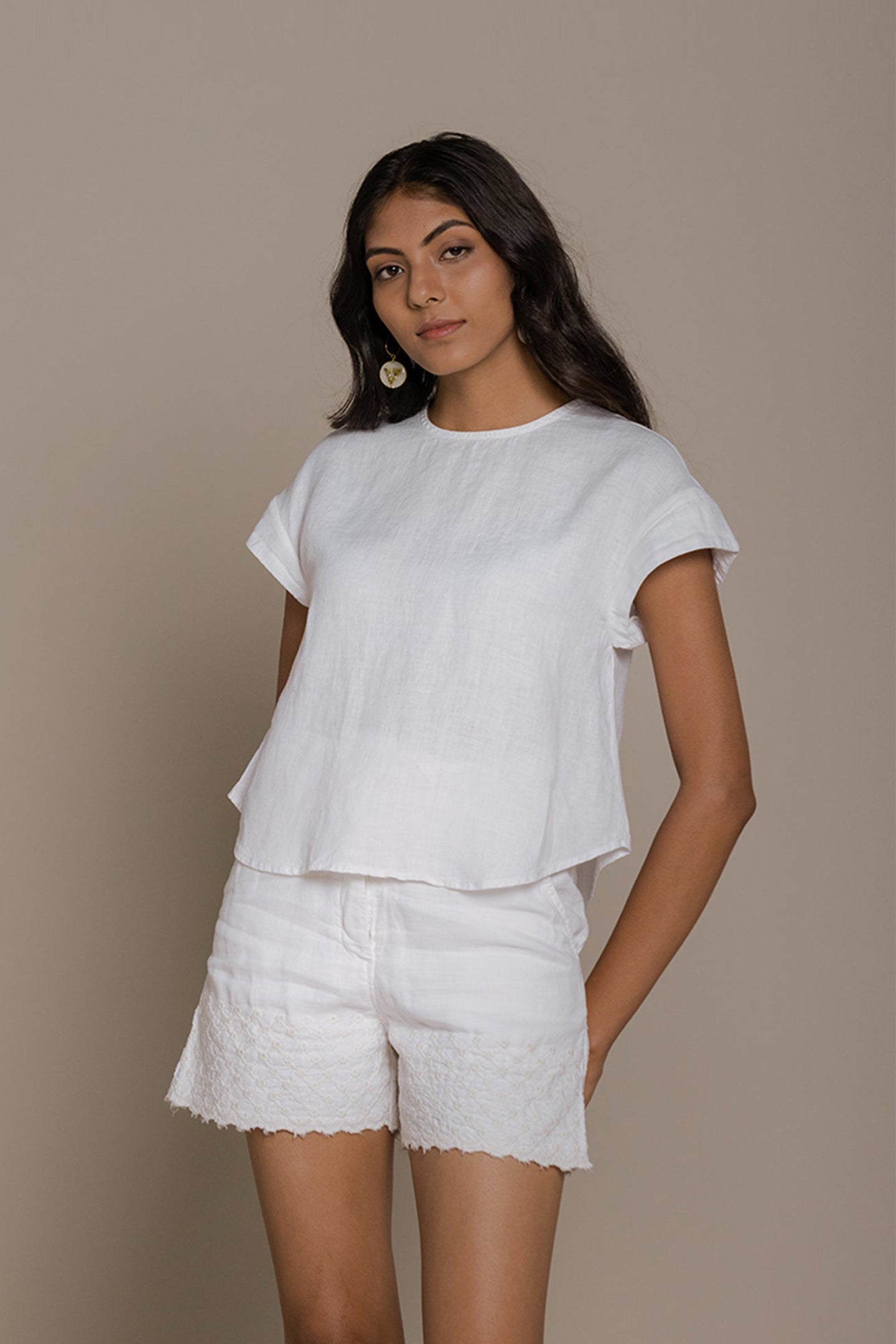 Buy Sandcastle Saturdays Top in White | Color: Coconut White | Size: L Refurbished - $87.00 Sandcastle Saturdays Top in White | Color: Coconut White | Size: L Refurbished - Resistor (Note: This is a generic term for an electronic component, refurbished available on Cerqular