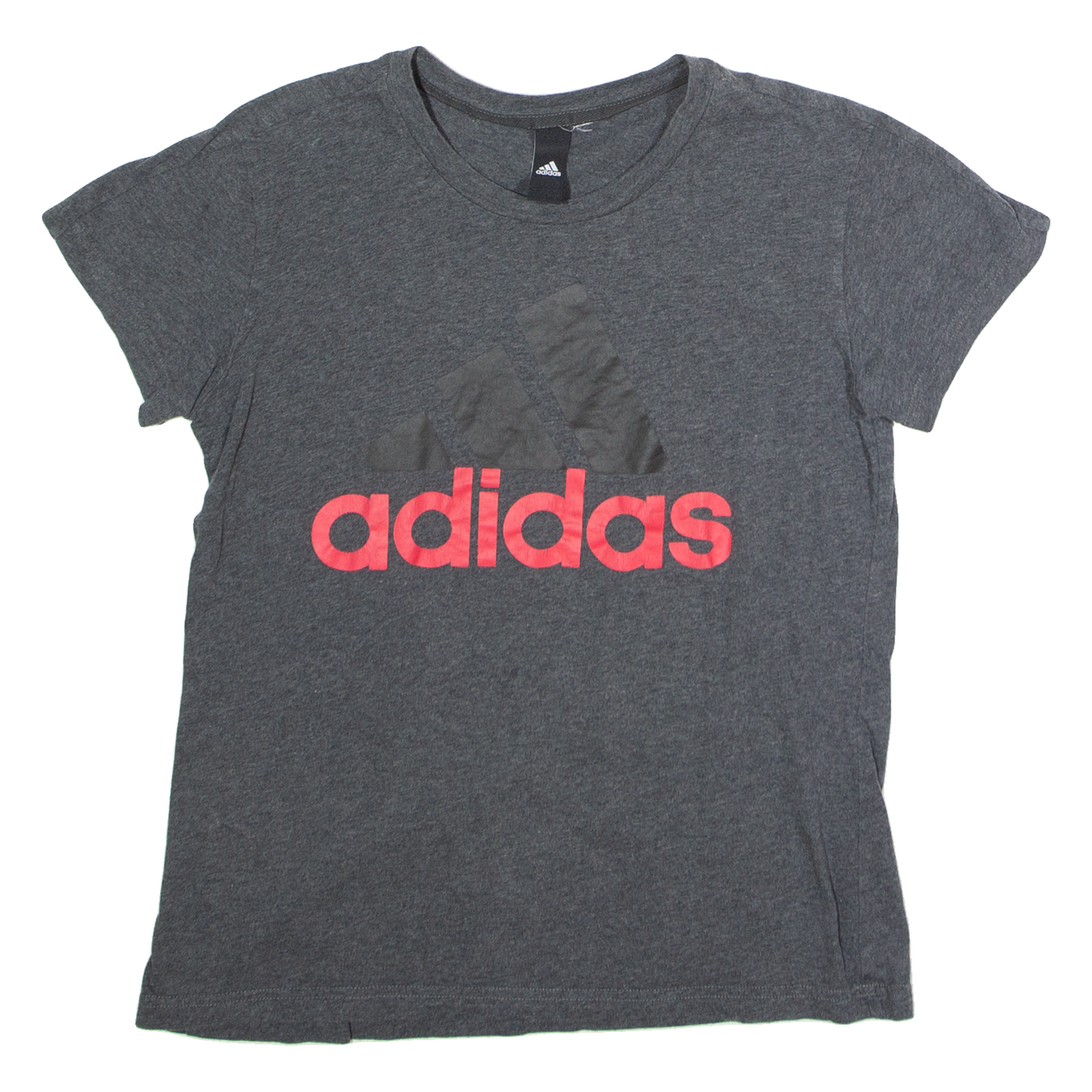 ADIDAS Womens T-Shirt Grey Crew Neck S Refurbished - N/A refurbished available on Cerqular
