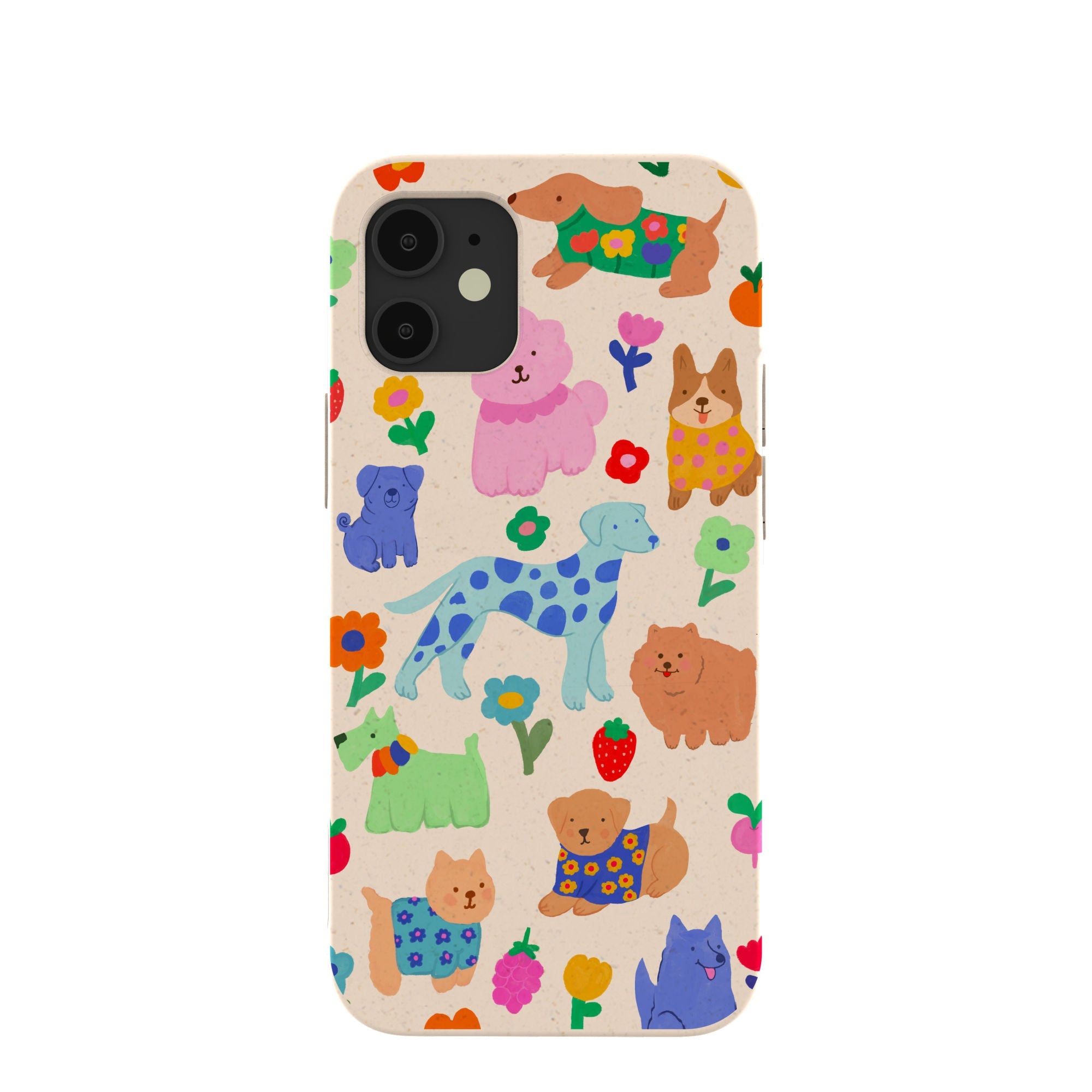 Seashell Pup Bloom iPhone 12 Mini Case Refurbished - Pela Case refurbished available on Cerqular