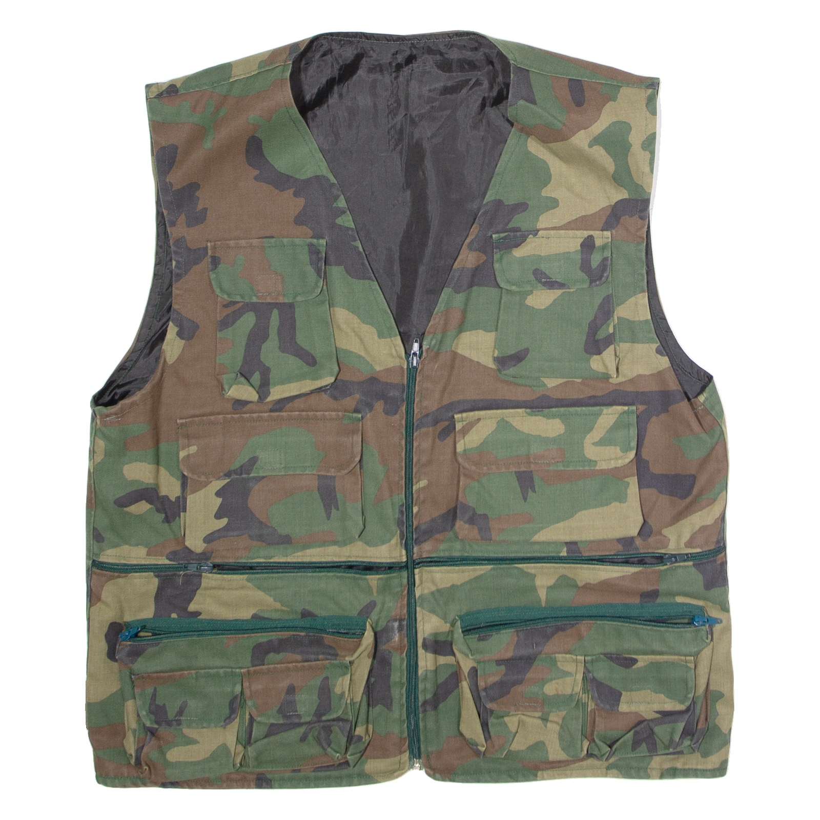 Mens Military Gilet Green Twill Camouflage L Refurbished - N/A refurbished available on Cerqular