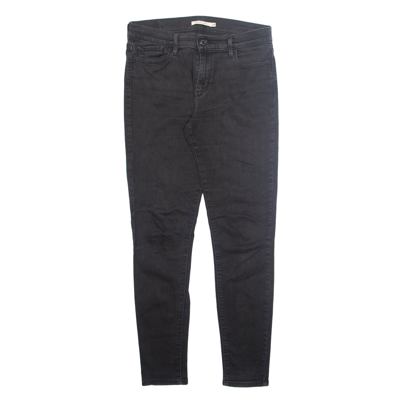 LEVI'S Womens Jeans Black Regular Skinny W29 L30 Refurbished - N/A refurbished available on Cerqular