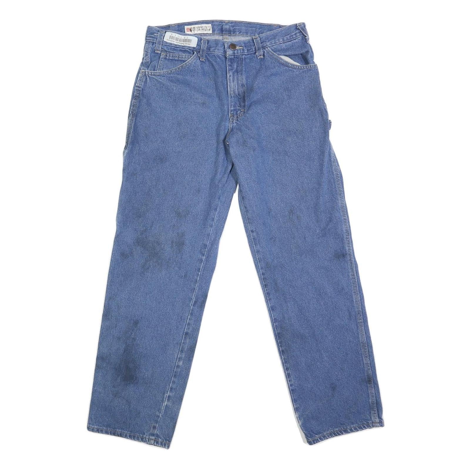 DICKIES Mens Jeans Blue Regular Straight Denim W30 L31 Workwear Zip Closure Refurbished - N/A refurbished available on Cerqular
