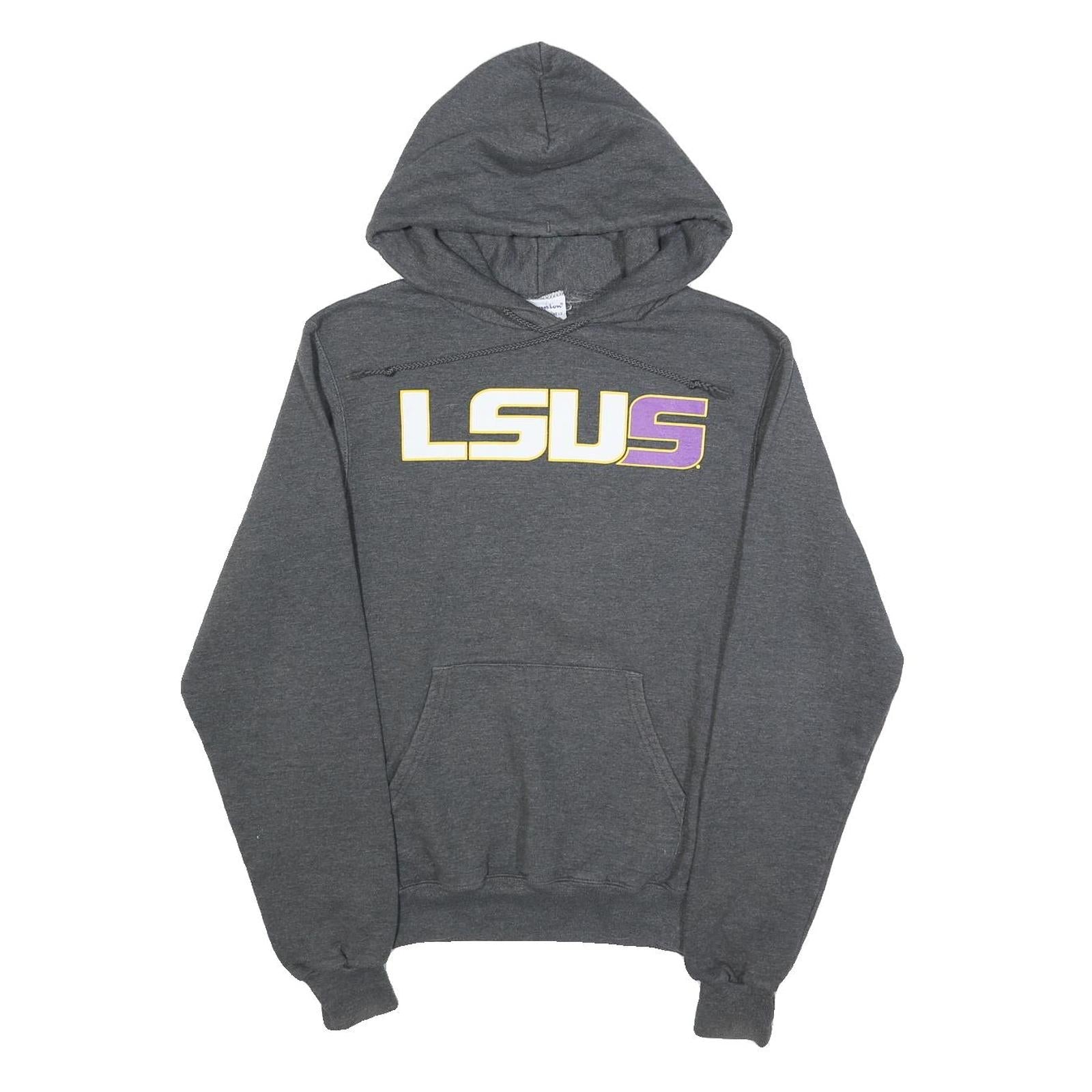CHAMPION Mens Grey LSU S Hoodie XS Cotton Blend Pullover Hooded Sweatshirt Refurbished - N/A refurbished available on Cerqular