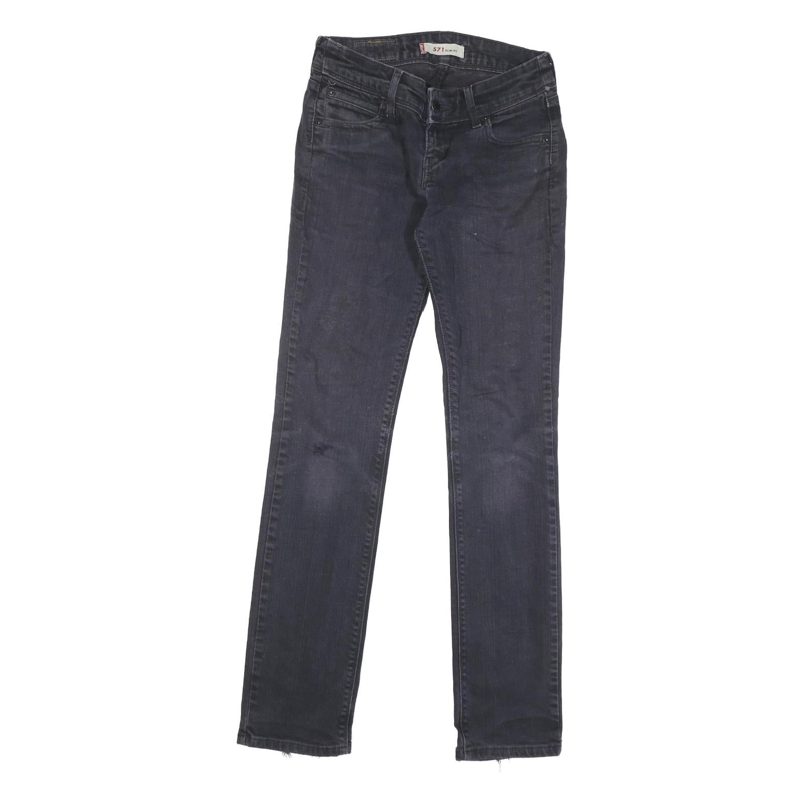 LEVI'S 571 Womens Jeans Blue Slim Skinny Denim W28 L31 Refurbished - N/A refurbished available on Cerqular