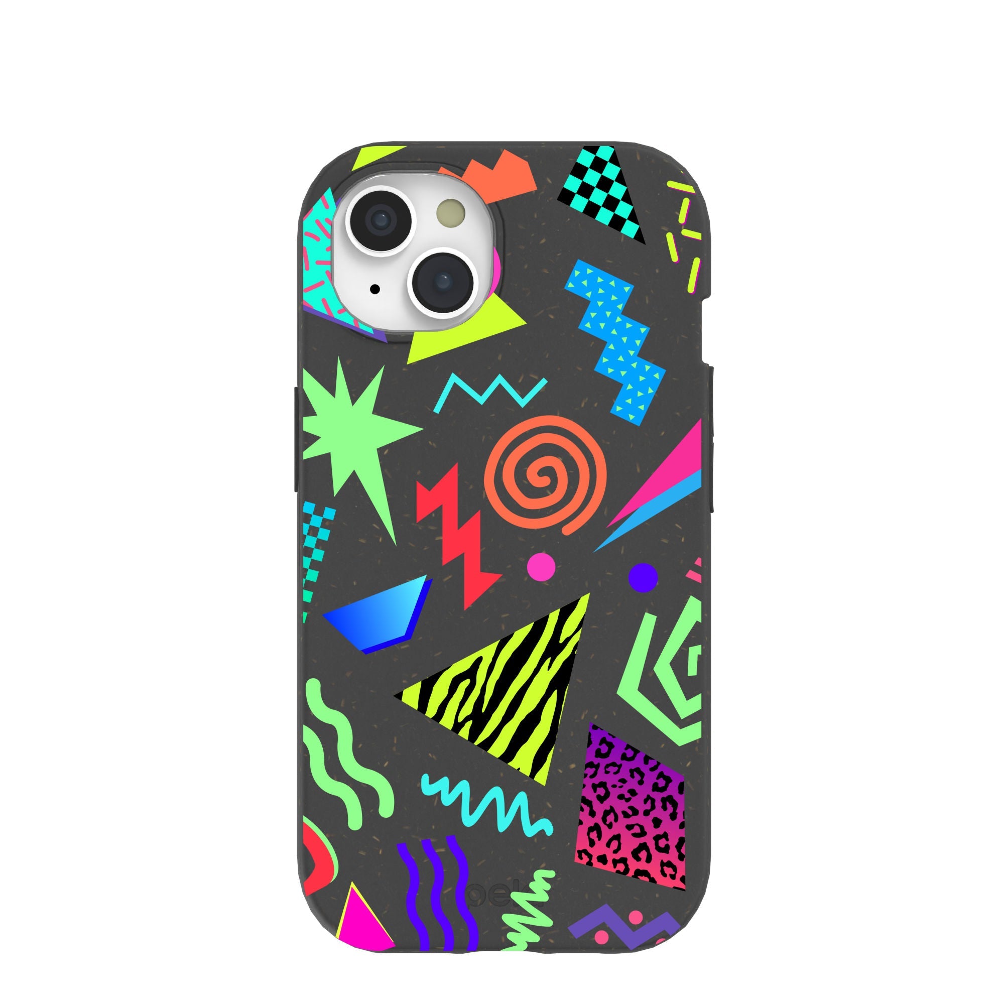 Black Neon Blast iPhone 15 Case Refurbished - Pela Case refurbished available on Cerqular
