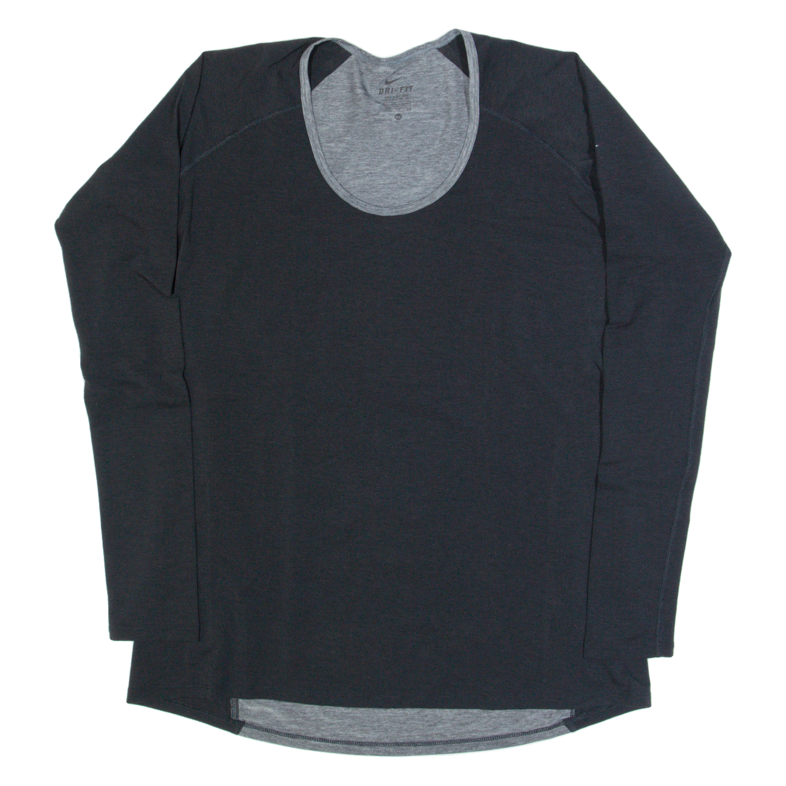 NIKE Dri-Fit Womens T-Shirt Black Long Sleeve XL Refurbished - N/A refurbished available on Cerqular