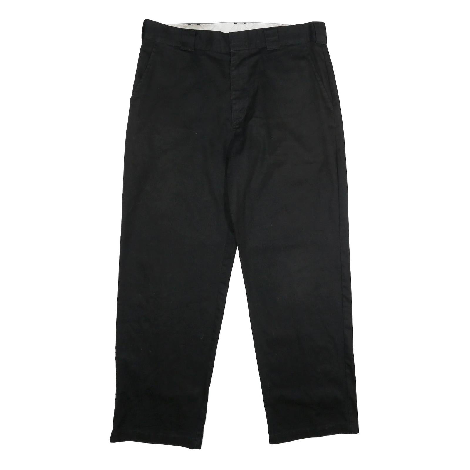 DICKIES Mens Polyester Blend Black Regular Zip Trousers W38 L32 Workwear Refurbished - N/A refurbished available on Cerqular