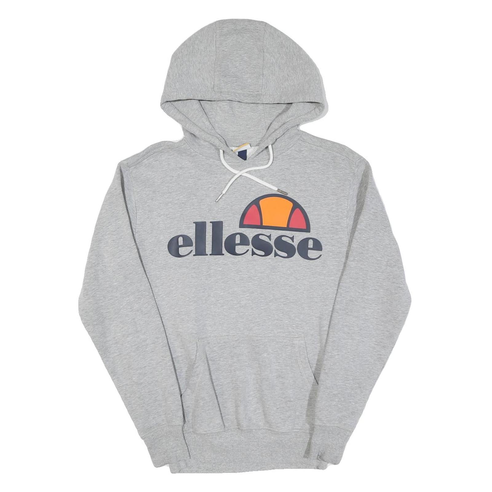 ELLESSE Womens Grey Cotton Hoodie UK 6 Pullover Casual Sweatshirt Refurbished - N/A refurbished available on Cerqular
