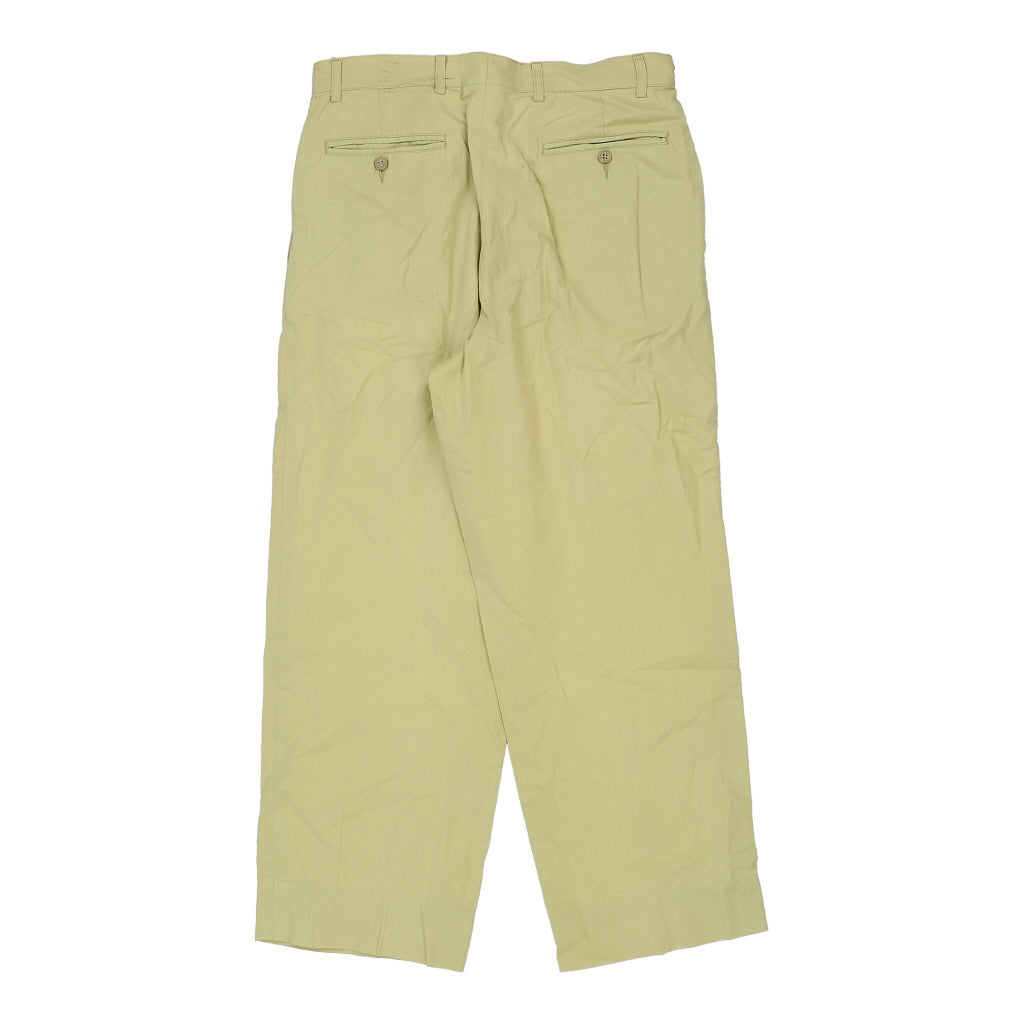 Derby Sporting Trousers - 32W 28L Green Cotton Refurbished - Thrifted (note: this is a term often used to describe second- refurbished available on Cerqular