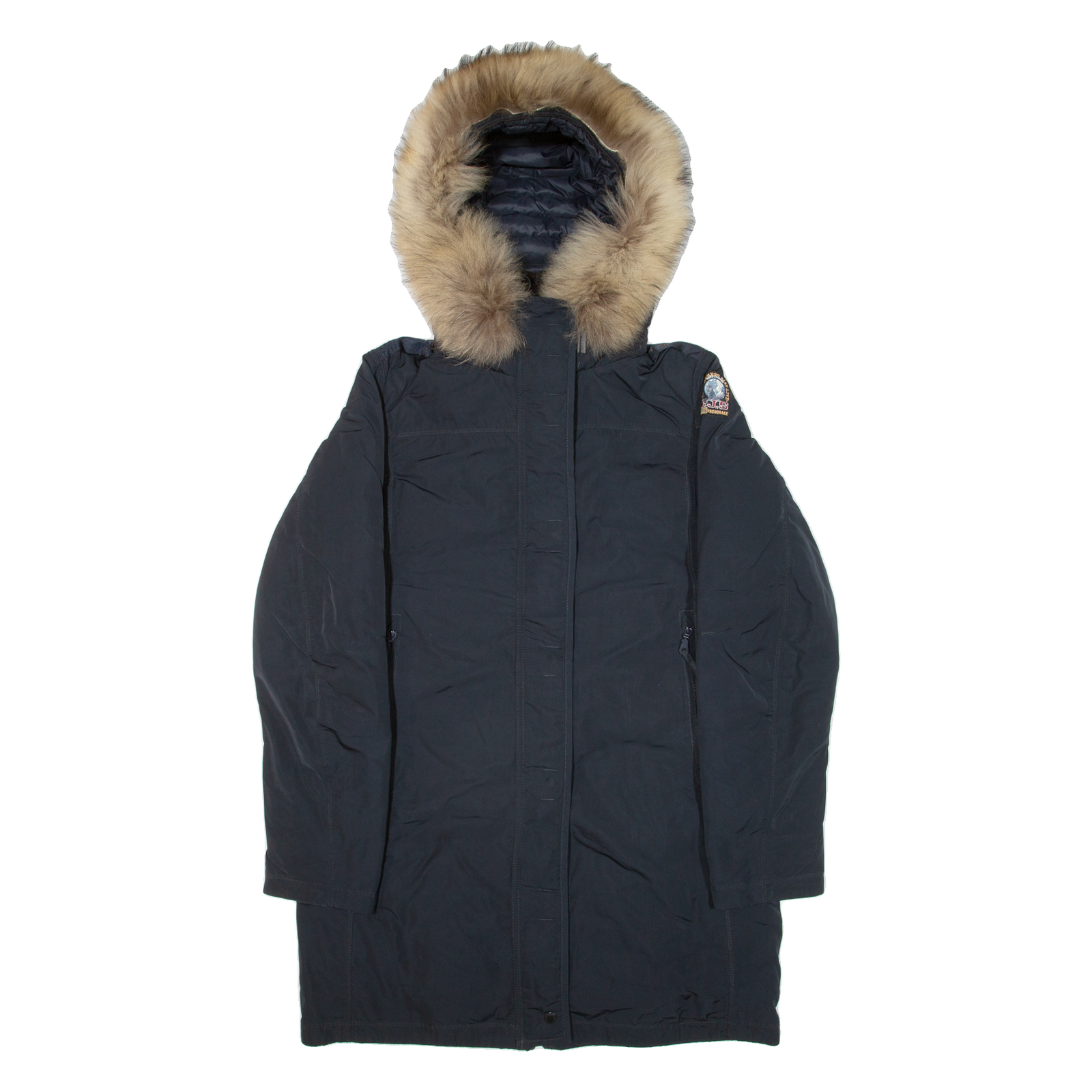 PARAJUMPERS Insulated Womens Parka Jacket Blue Hooded L Refurbished - N/A refurbished available on Cerqular