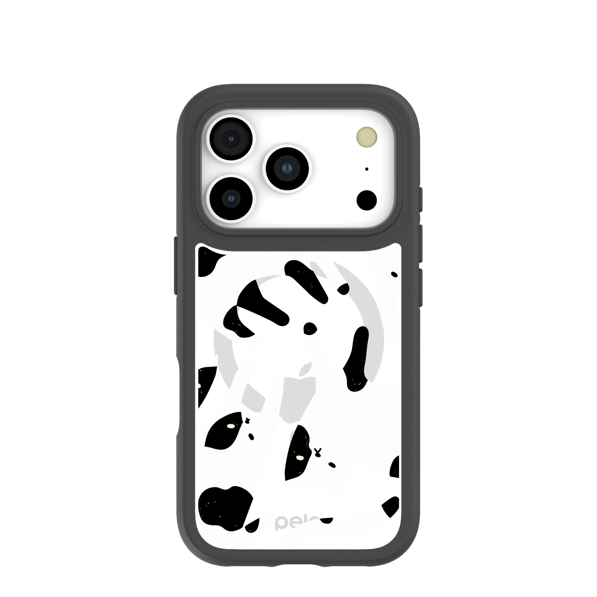 Clear Cat Cow iPhone 17 Pro Case With Noir Ridge (MagSafe included) Refurbished - Pela Case refurbished available on Cerqular