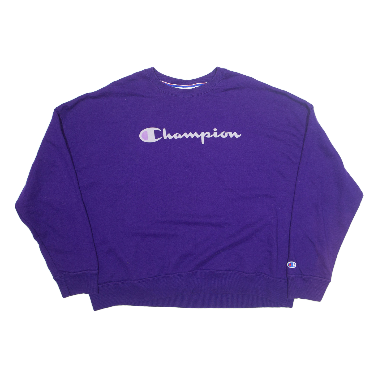 CHAMPION Womens Sweatshirt Purple XL Refurbished - N/A refurbished available on Cerqular