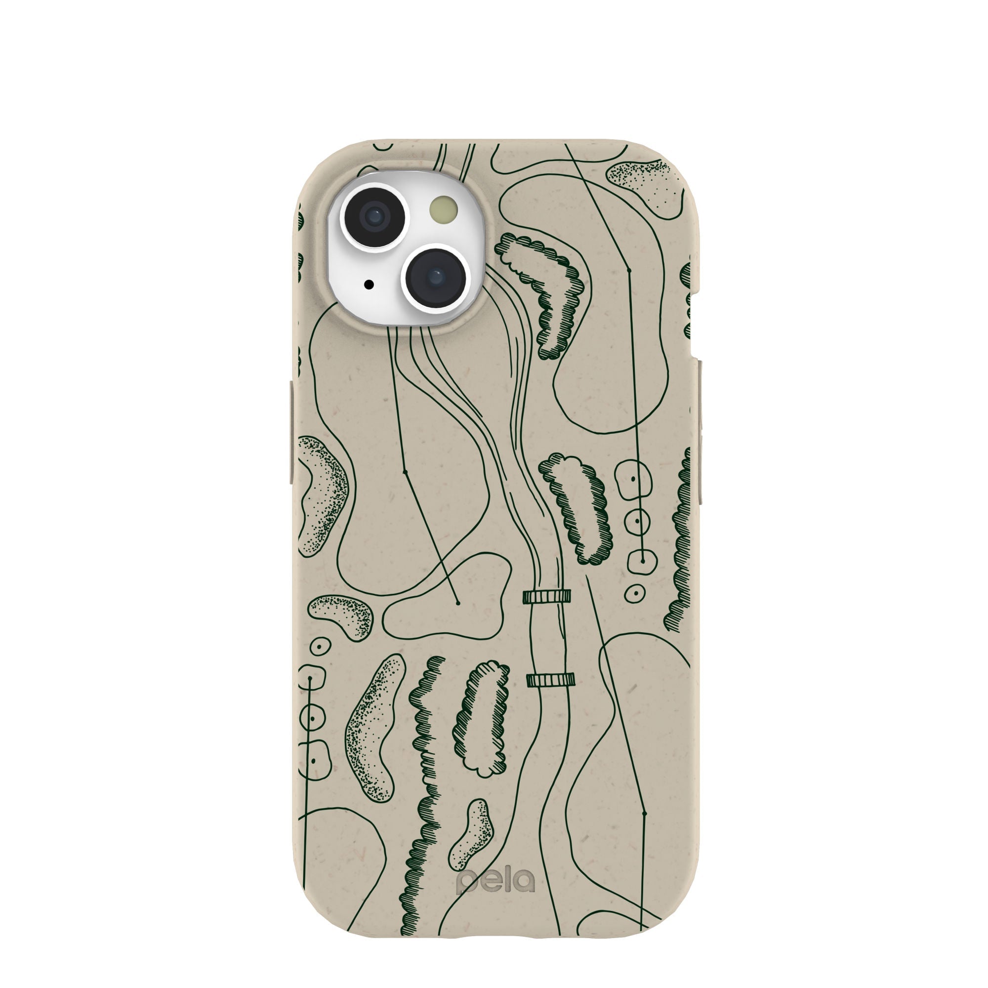 London Fog Golf Course iPhone 15 Case Refurbished - Pela Case refurbished available on Cerqular