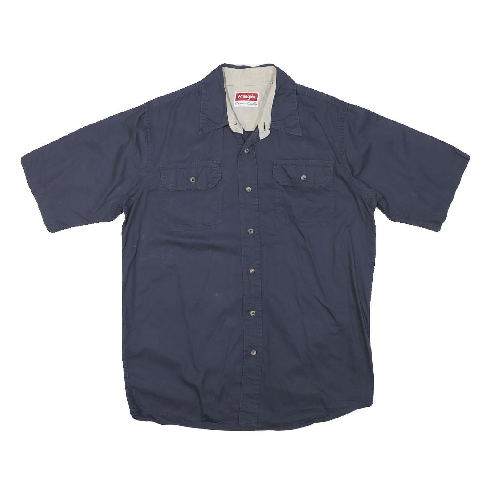 Buy WRANGLER Mens Blue Short Sleeve Cotton Blend Casual Shirt M Workwear Refurbished - $33.79 WRANGLER Mens Blue Short Sleeve Cotton Blend Casual Shirt M Workwear Refurbished - N/A refurbished available on Cerqular