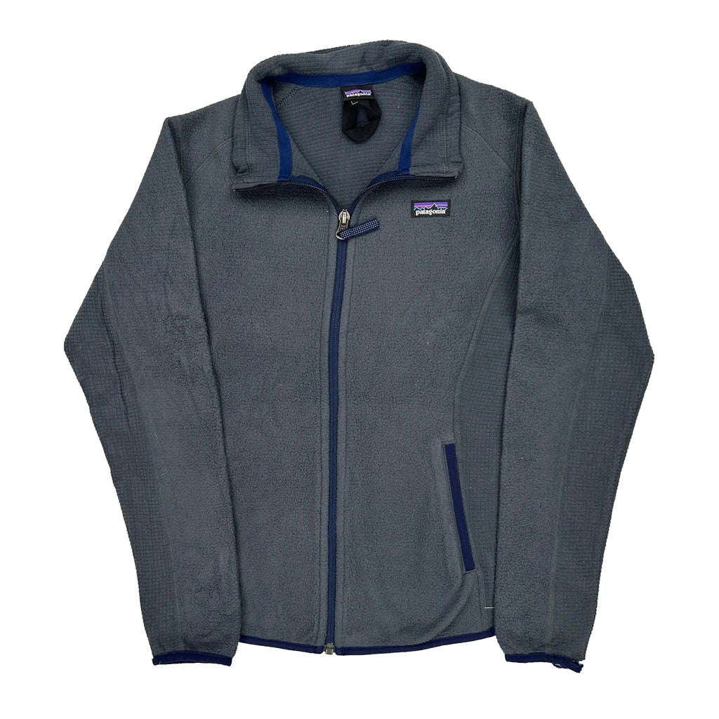 Age 14 Patagonia Fleece Jacket - XL Grey Polyester Refurbished - Thrifted (note: this is a term often used to describe second- refurbished available on Cerqular