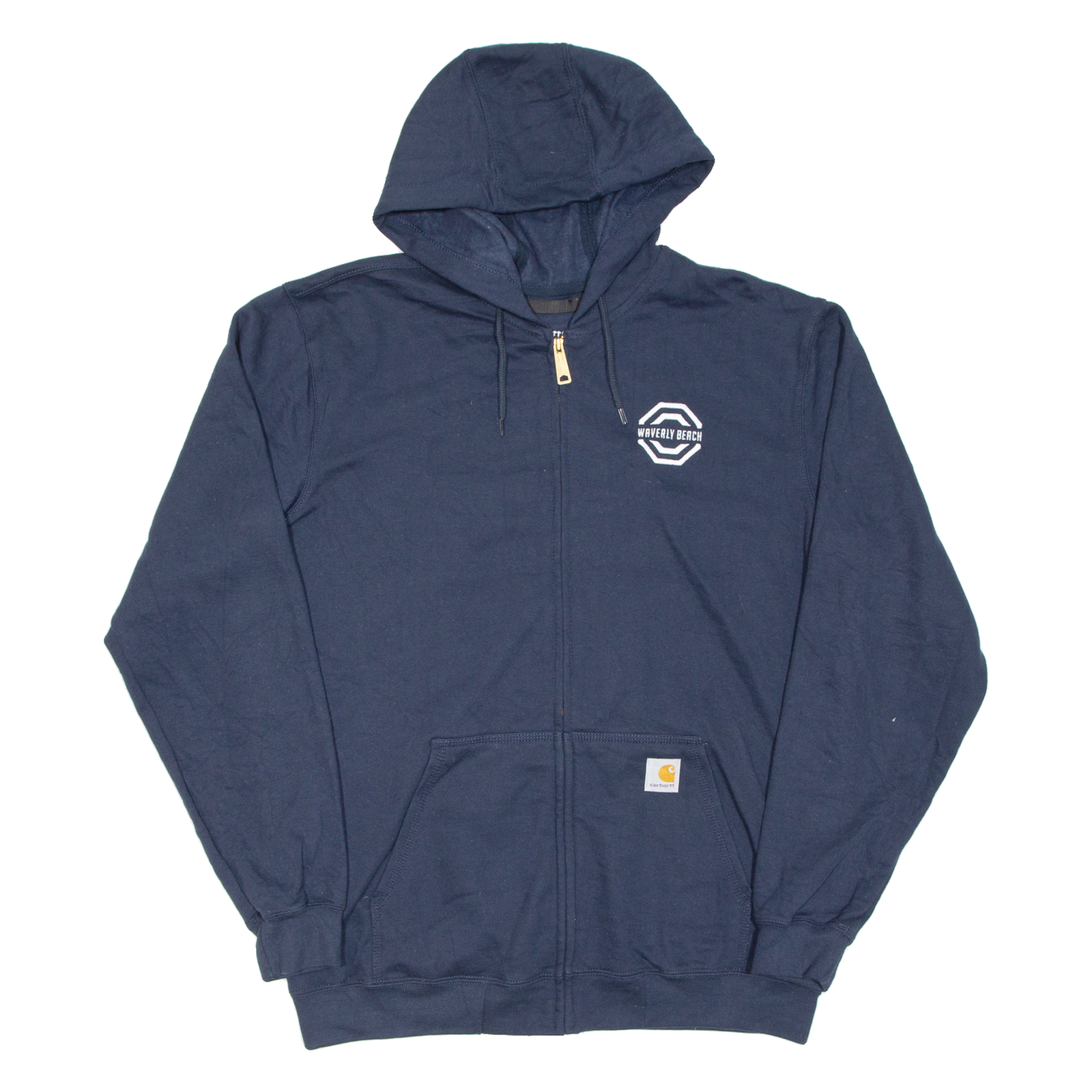 CARHARTT Loose Fit Mens Blue Hoodie Full Zip M Refurbished - N/A refurbished available on Cerqular