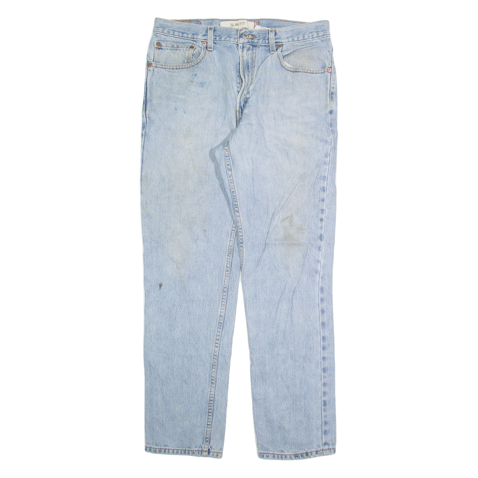LEVI'S 512 Jeans Mens Blue Slim Tapered Stone Wash W34 L30 Refurbished - N/A refurbished available on Cerqular