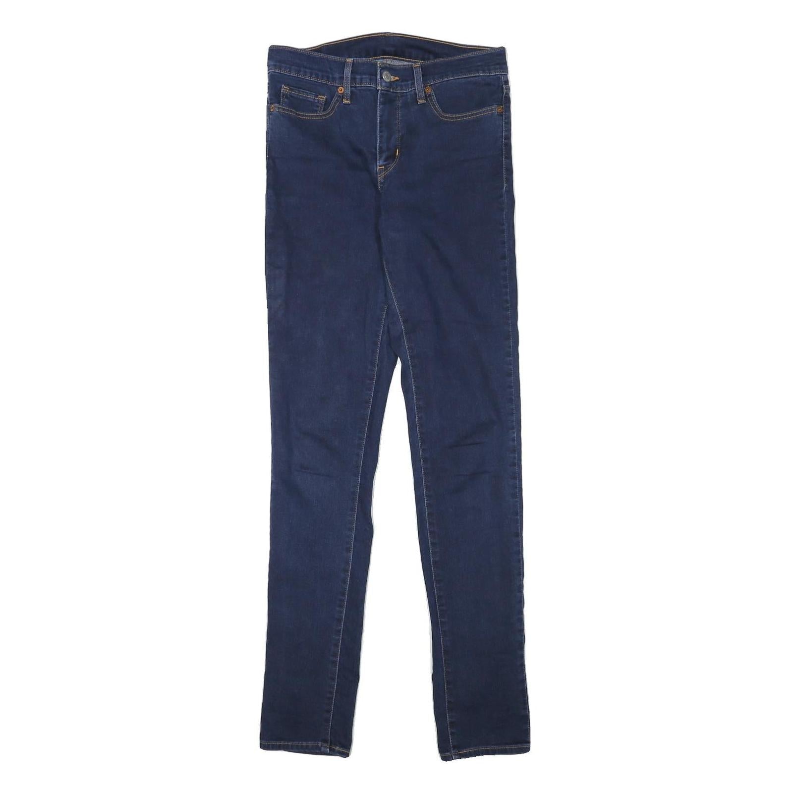 LEVI'S Womens Slim Denim Jeans Blue Slate Cotton Blend W27 L31 Skinny Zip Refurbished - N/A refurbished available on Cerqular