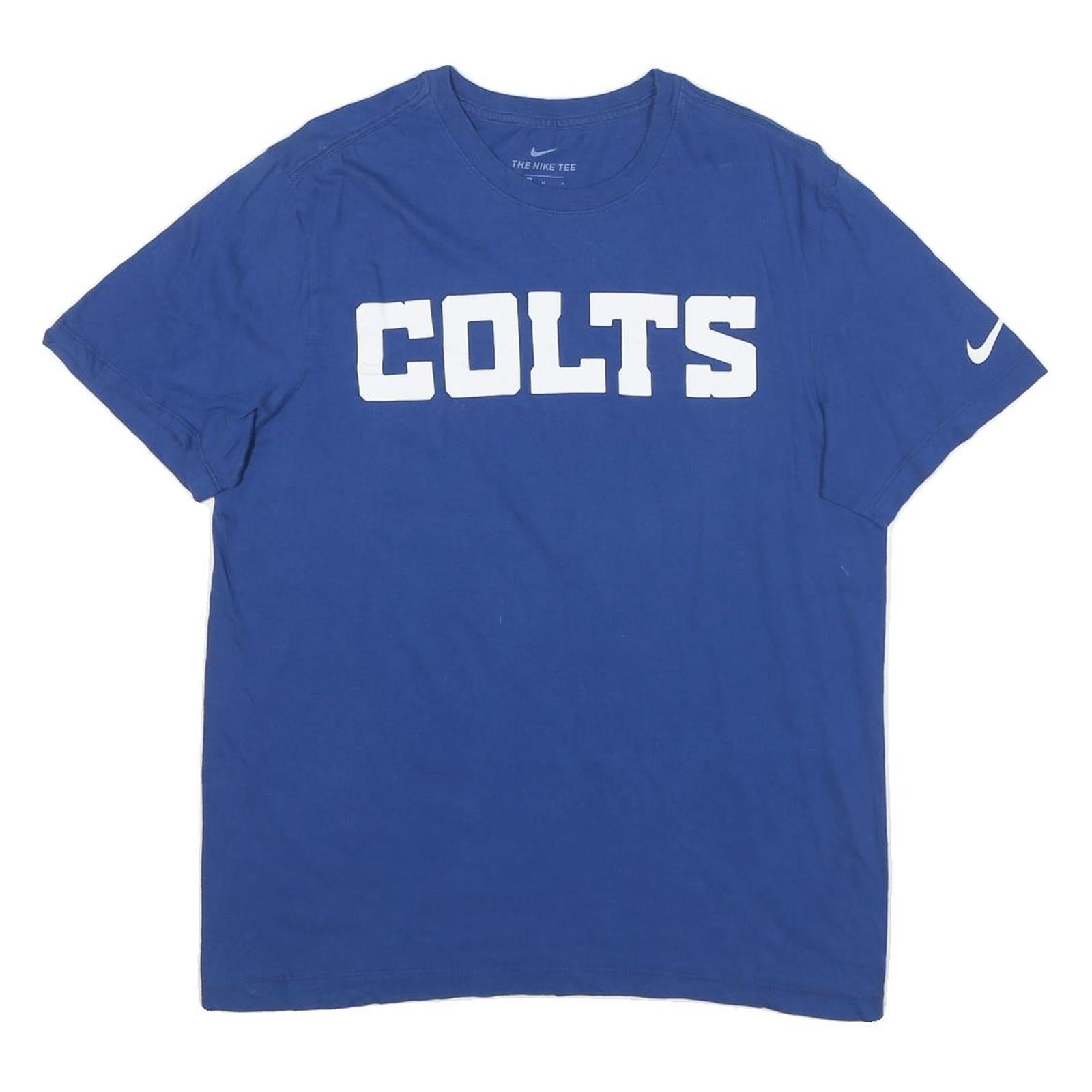 Buy NIKE Mens Blue Colts Graphic T-Shirt M Short Sleeve Crew Neck Sportswear Refurbished - $19.49 NIKE Mens Blue Colts Graphic T-Shirt M Short Sleeve Crew Neck Sportswear Refurbished - N/A refurbished available on Cerqular