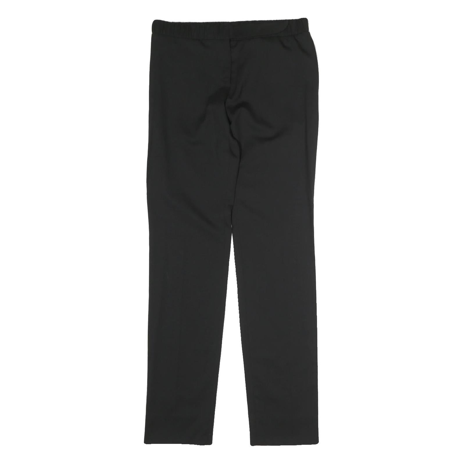 PACO RABANNE Womens Cotton Blend Black Regular Button Trousers W30 L32 Classic Refurbished - N/A refurbished available on Cerqular