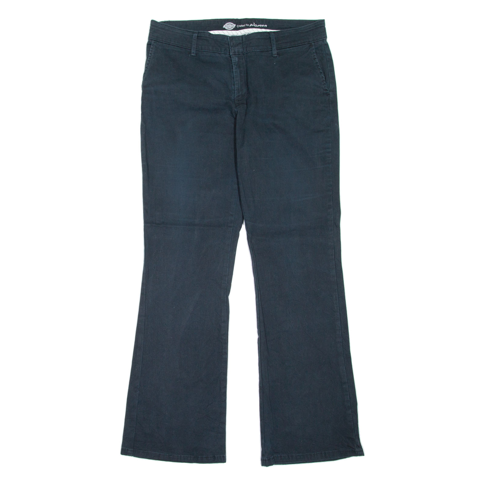 DICKIES Workwear Womens Trousers Black Slim Bootcut W32 L30 Refurbished - N/A refurbished available on Cerqular