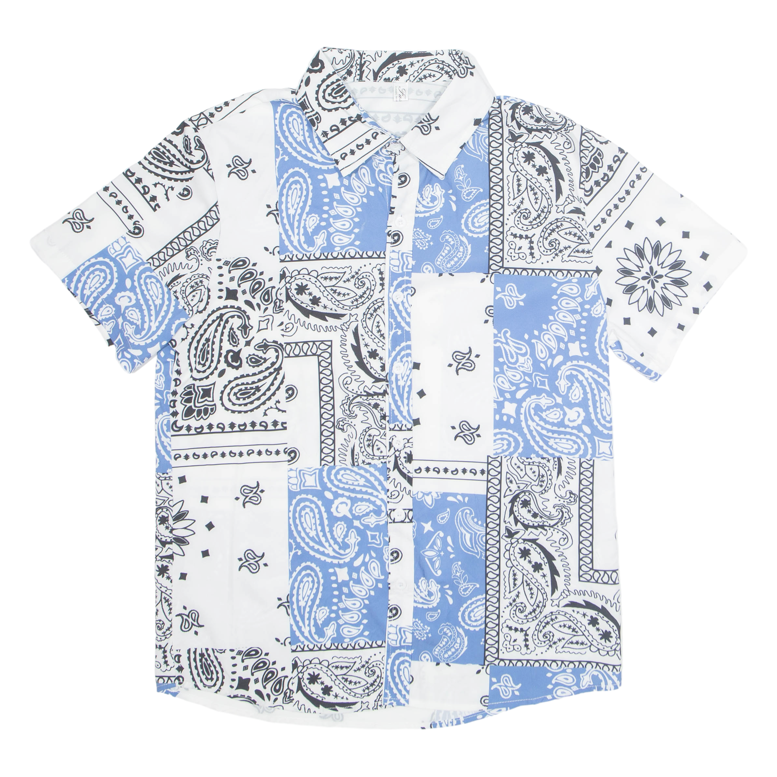FASHION Mens Shirt Blue Paisley S Refurbished - N/A refurbished available on Cerqular